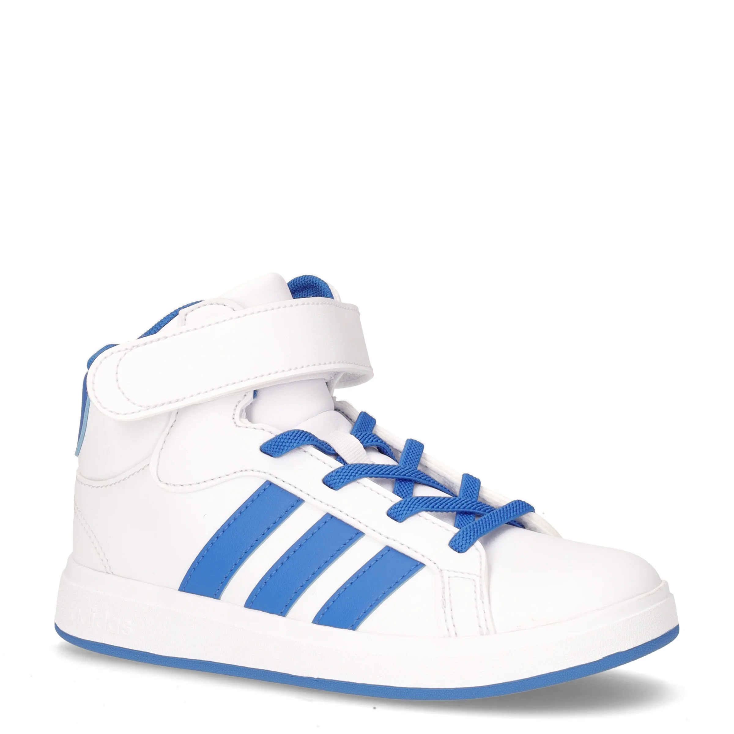 Game Court Mid sneaker bambino in ecopelle bianco blu - Image 2