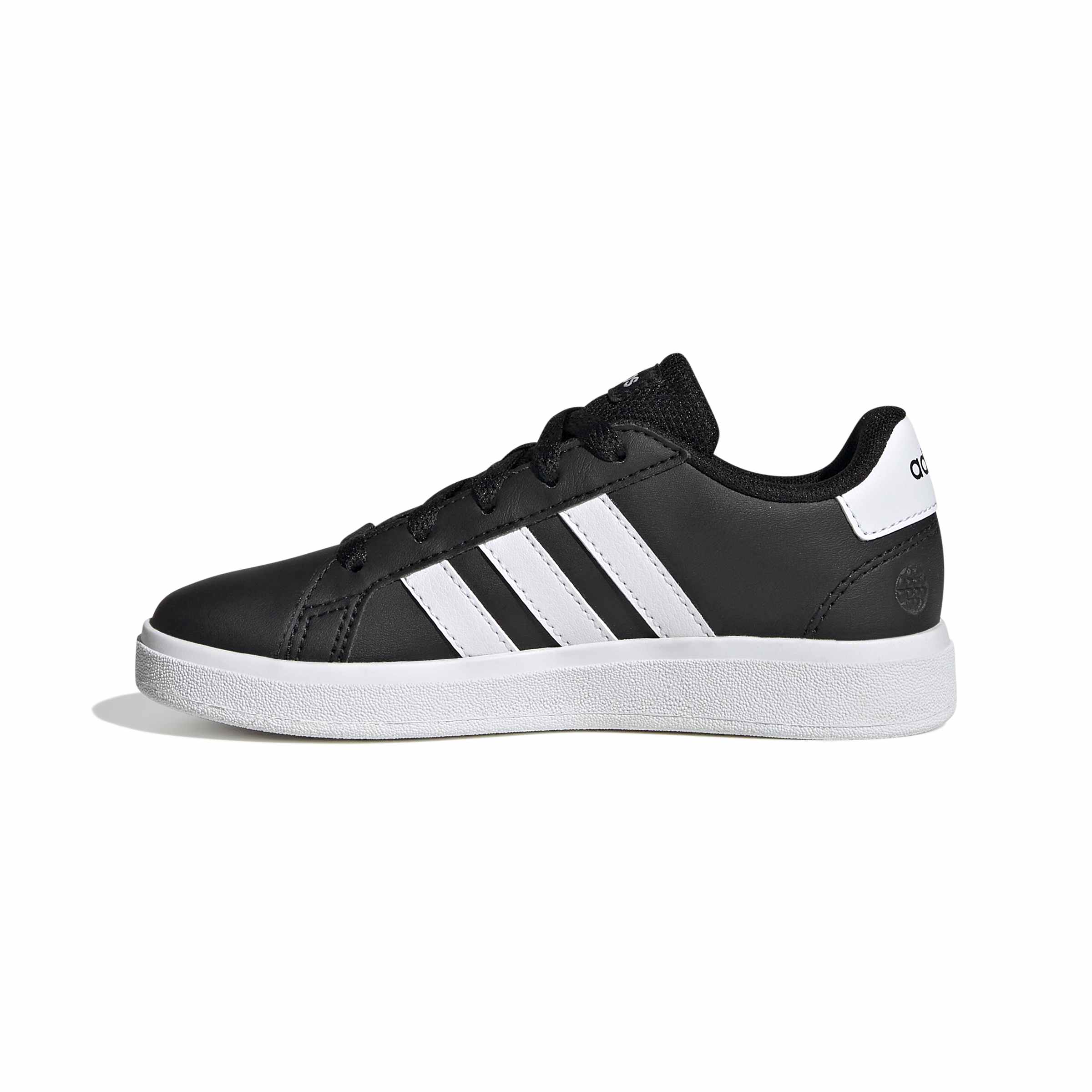 Grand Court 2.0 sneaker in ecopelle ragazzo nero - Image 2