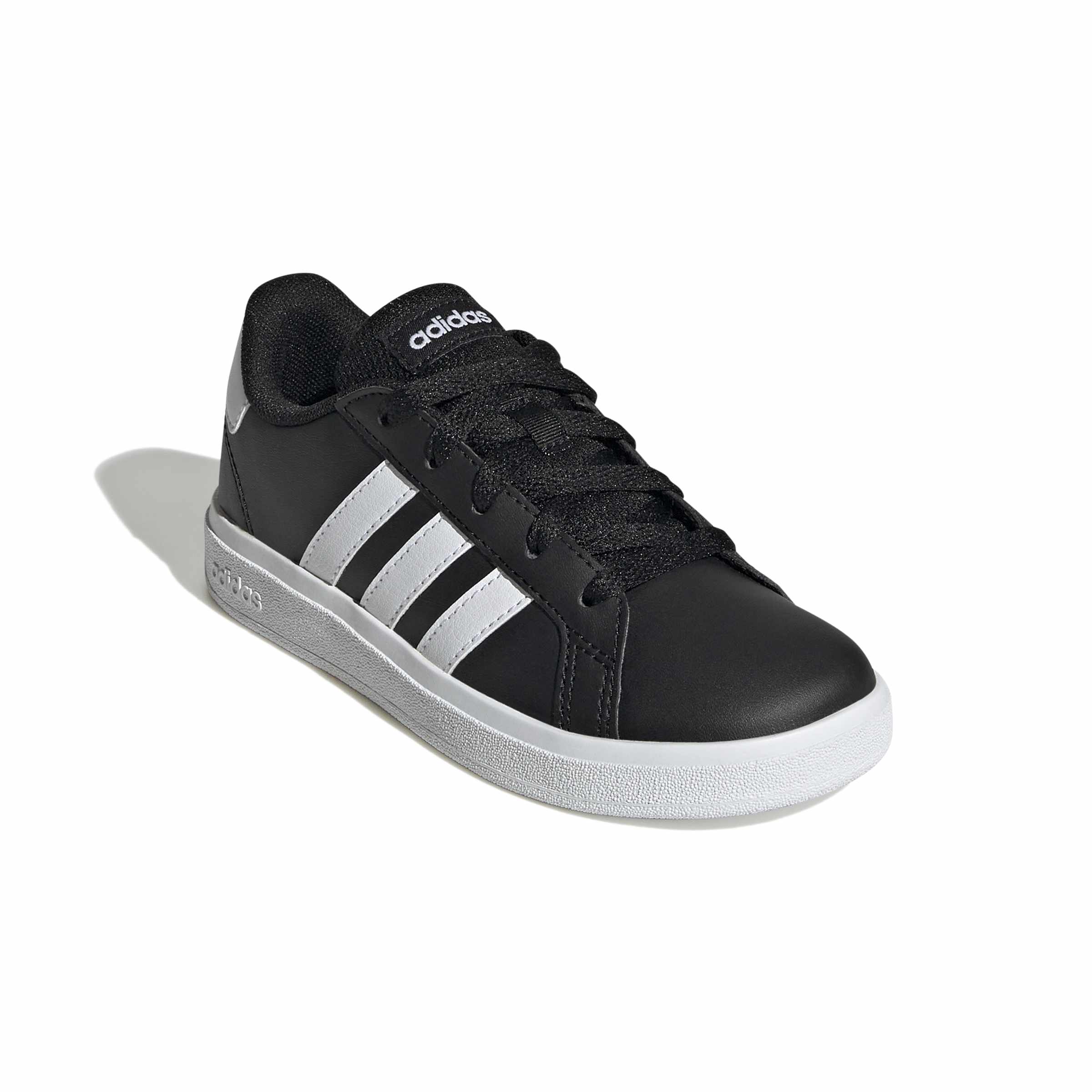 Grand Court 2.0 sneaker in ecopelle ragazzo nero - Image 3