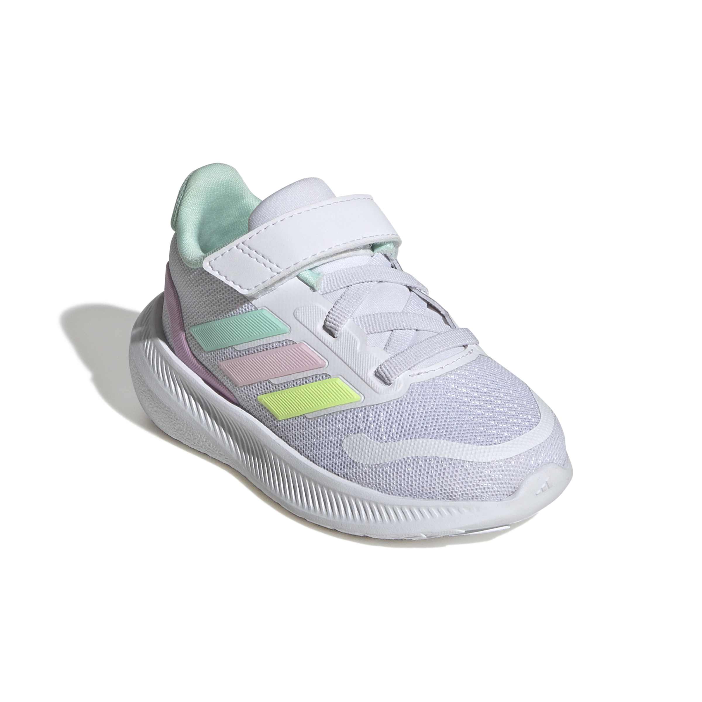 Run Falcon 5 sneaker bambia in tessuto bianco rosa - Image 3