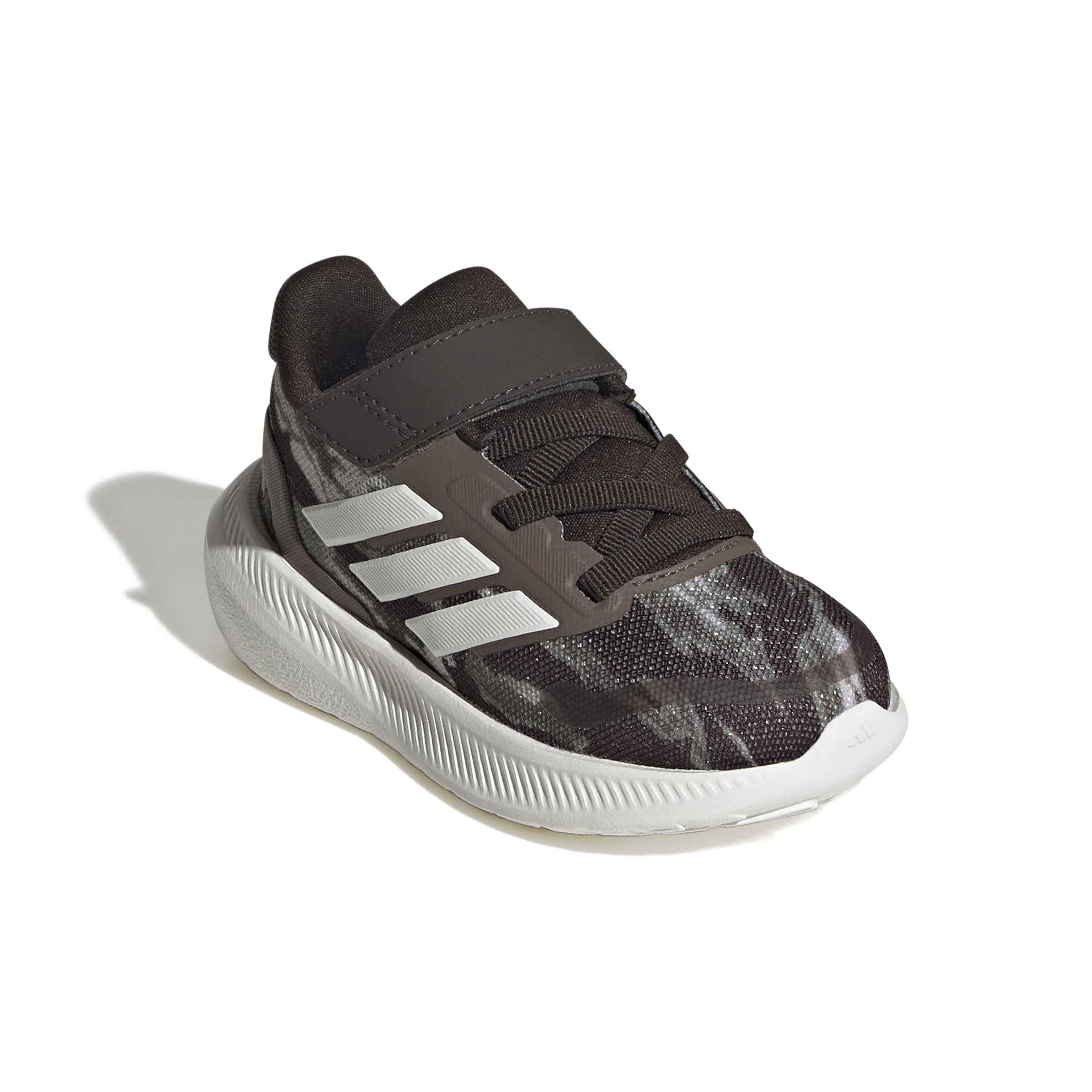 Run Falcon 5 sneaker bambino in tessuto verde marrone - Image 3