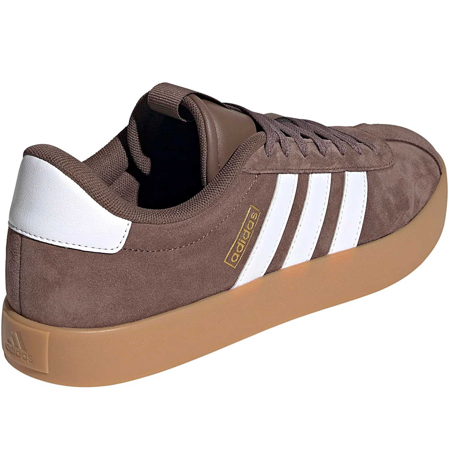 Vl Court 3.0 sneaker in pelle ed ecopelle marrone bianco - Image 3