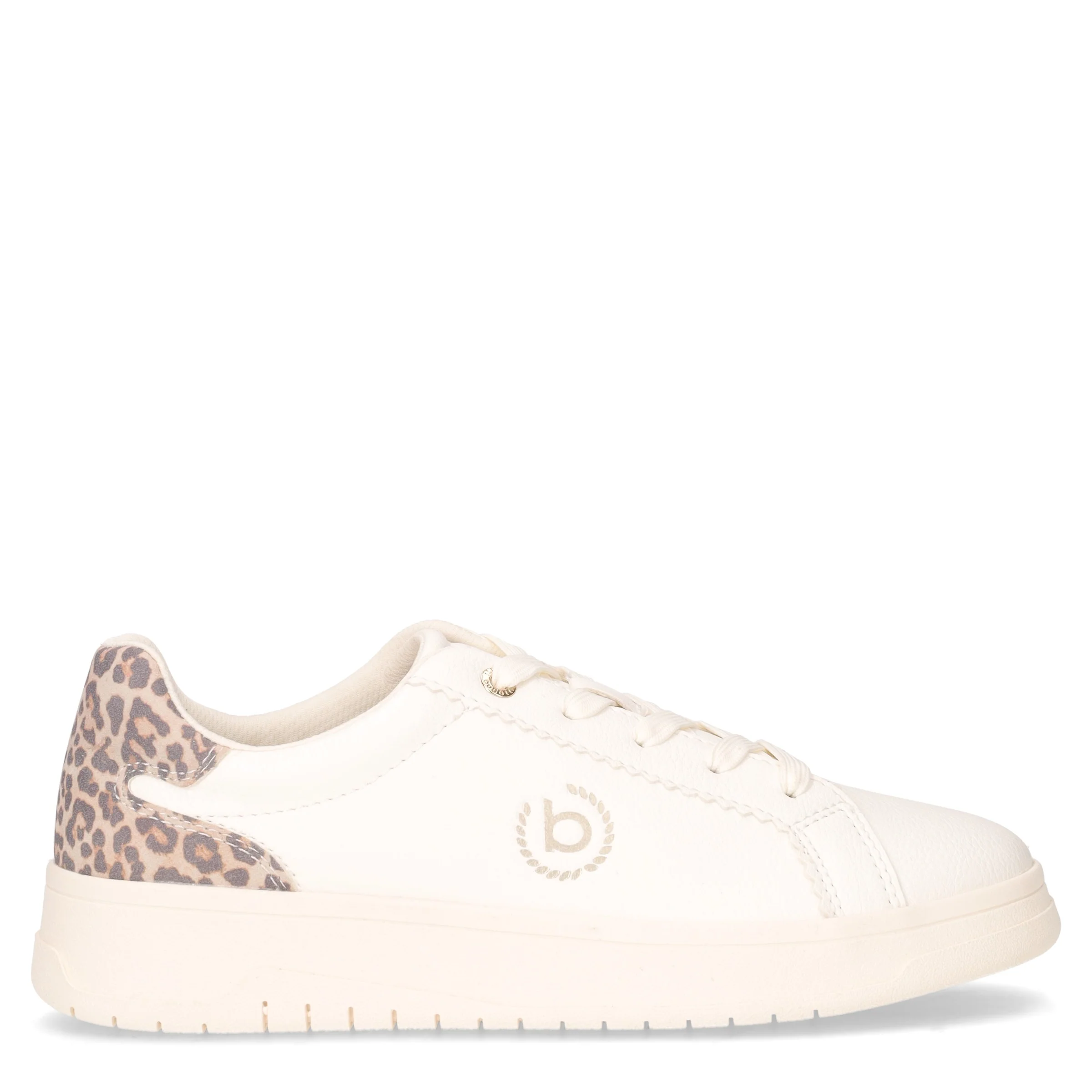 Sneaker in ecopelle bianco animalier