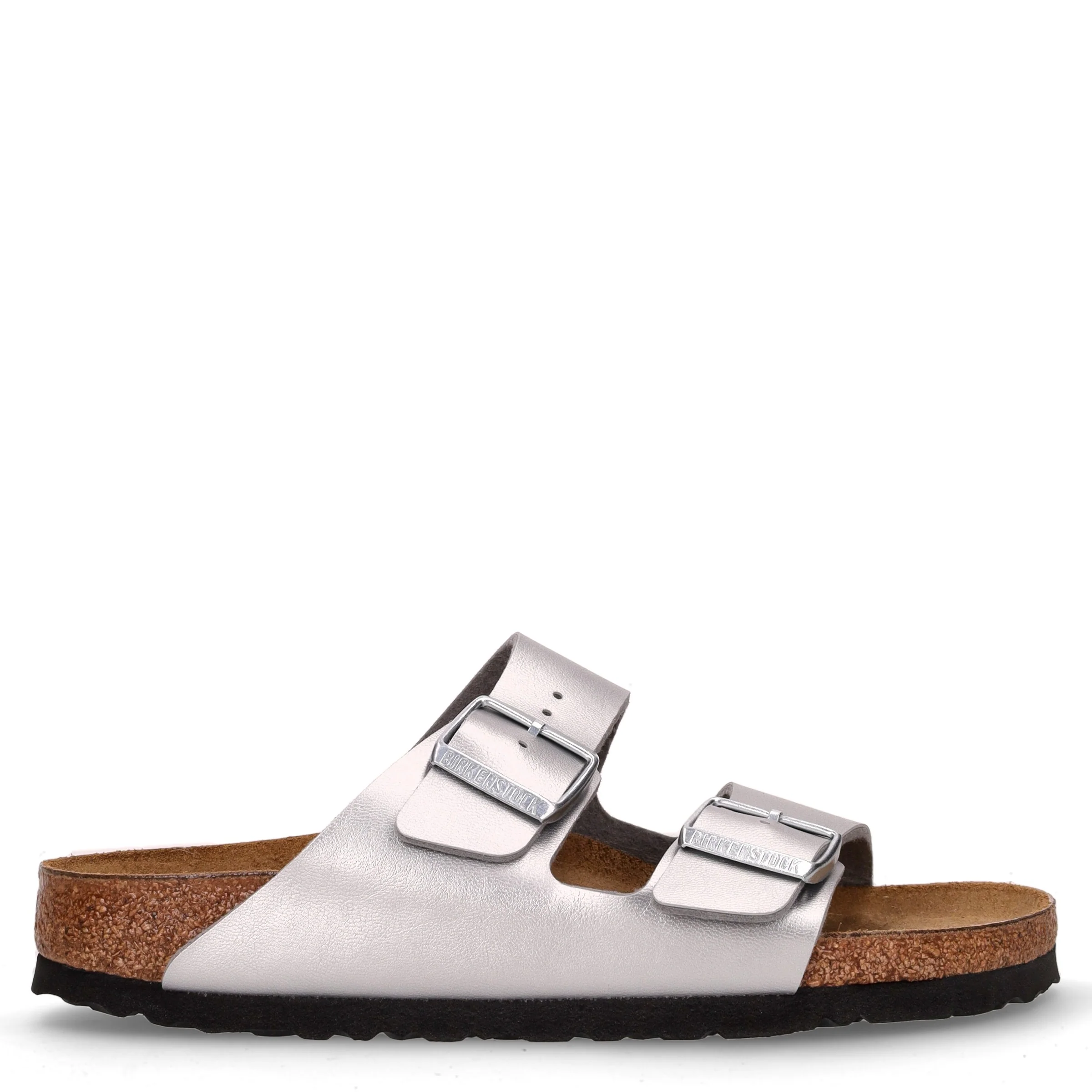 Arizona ciabatta in pelle argento