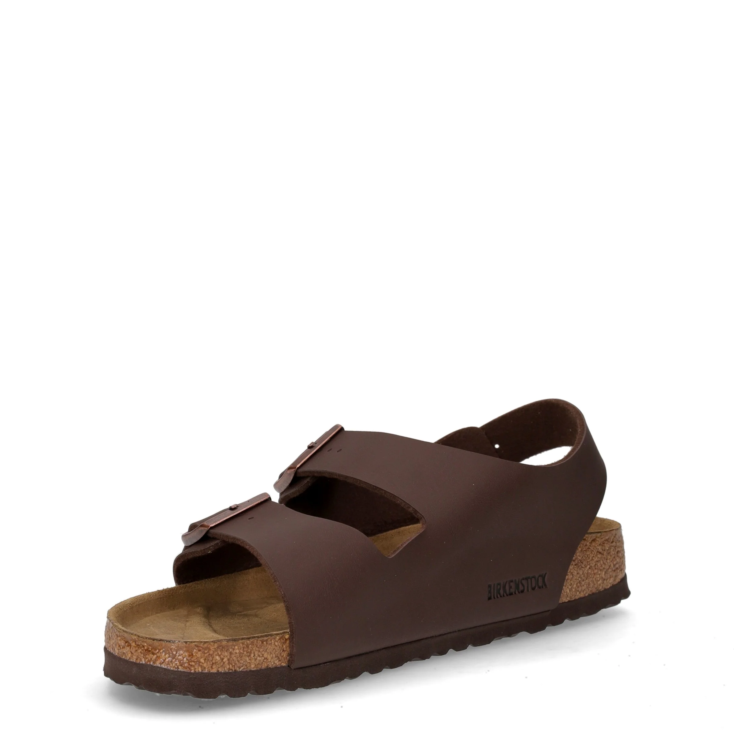 Milano sandalo in pelle marrone scuro - Image 3