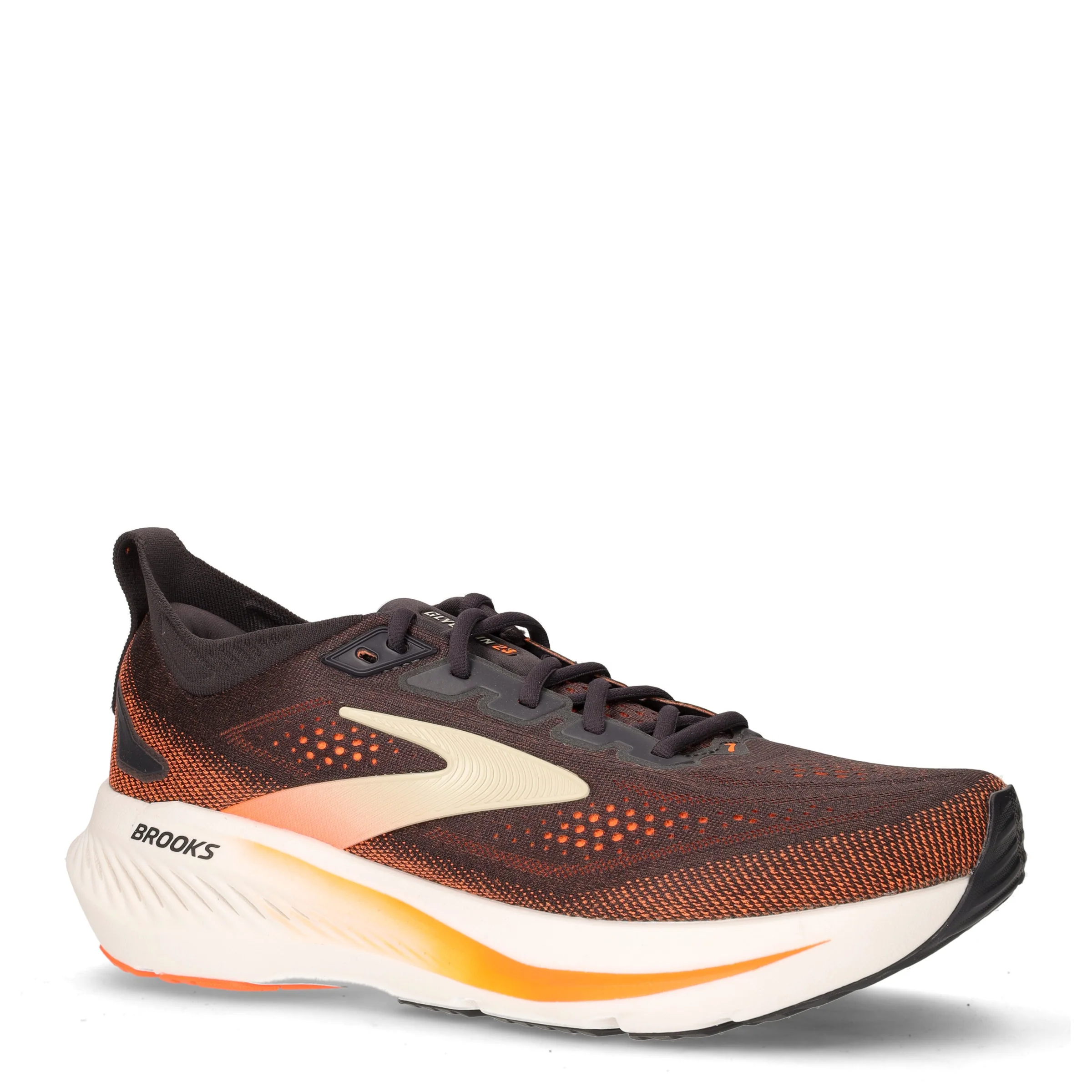 Glycerin 23 scarpa da running in tessuto grigio arancione - Image 2