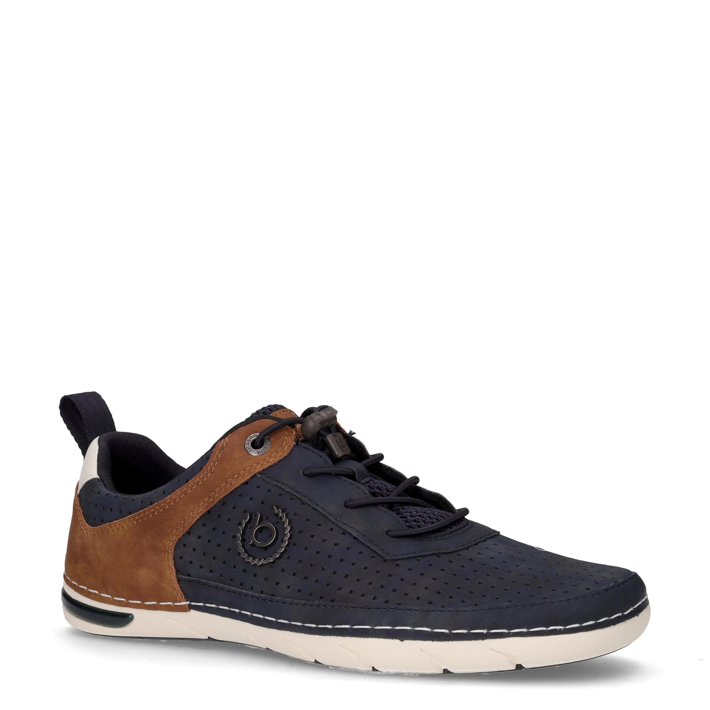 Scarpa sportiva in ecopelle blu marrone - Image 2