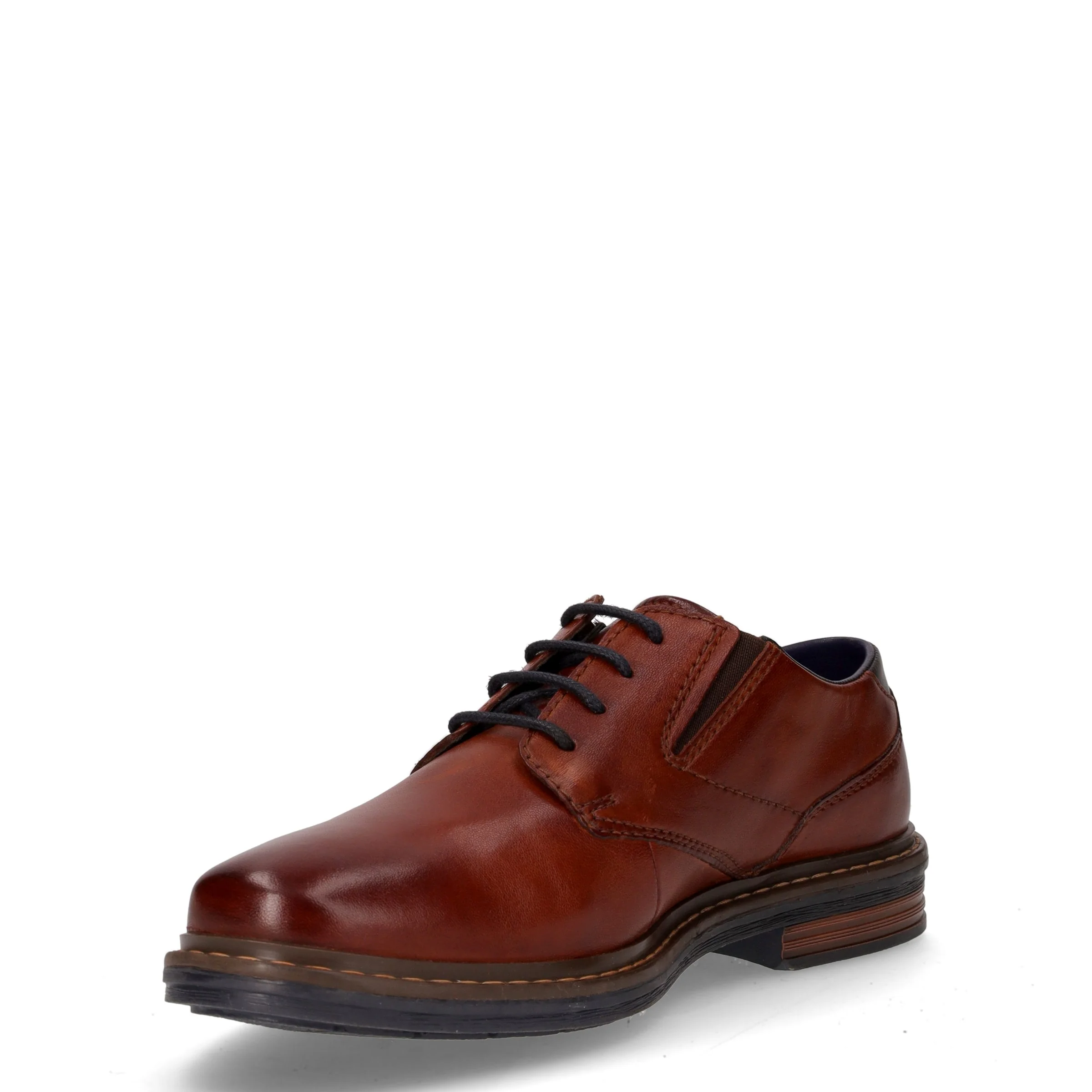 Stringata in pelle cognac - Image 3