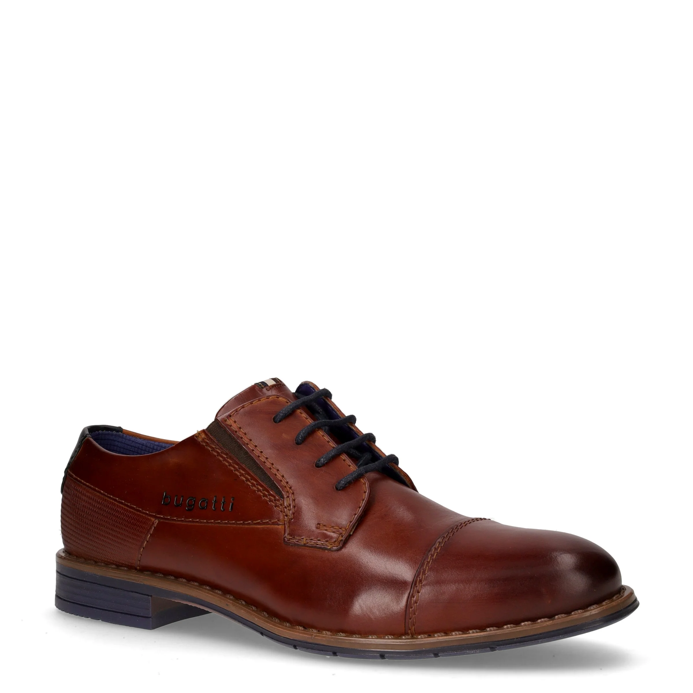 Stringata in pelle cognac - Image 2
