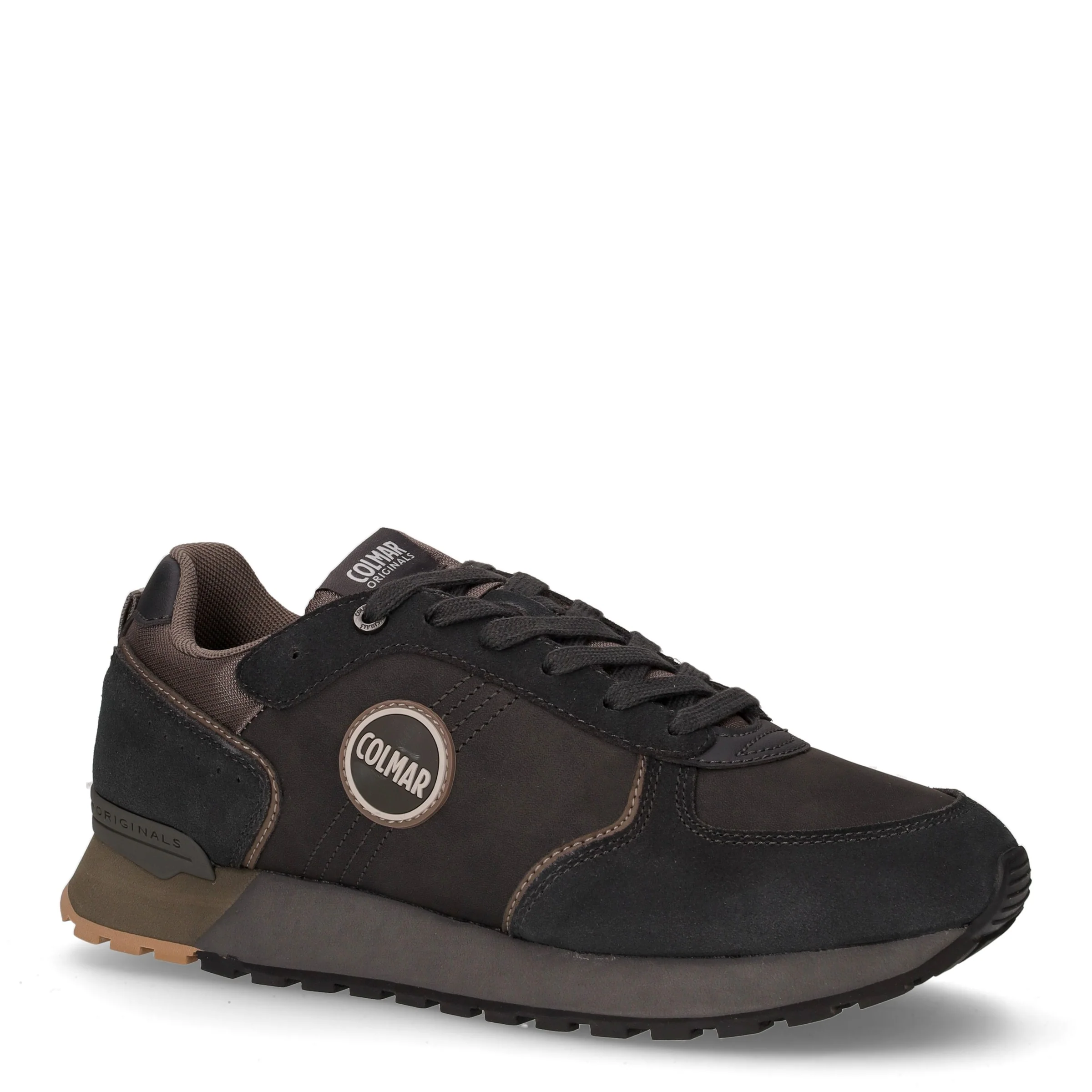 Travis Boost sneaker in pelle e tessuto antracite militare - Image 2