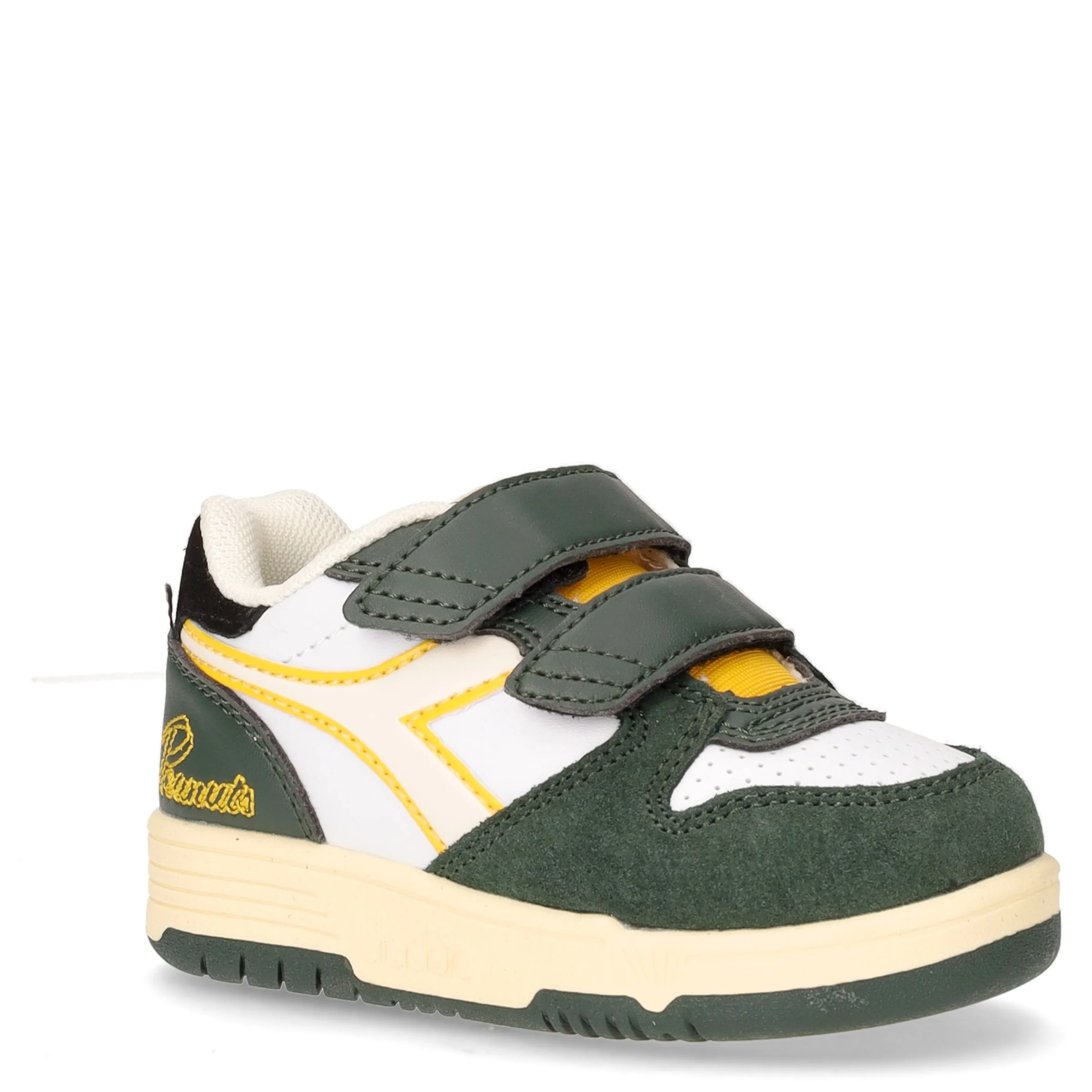 Deuce Snoopy sneaker bambino in ecopelle e pelle coriandolo bianco - Image 2