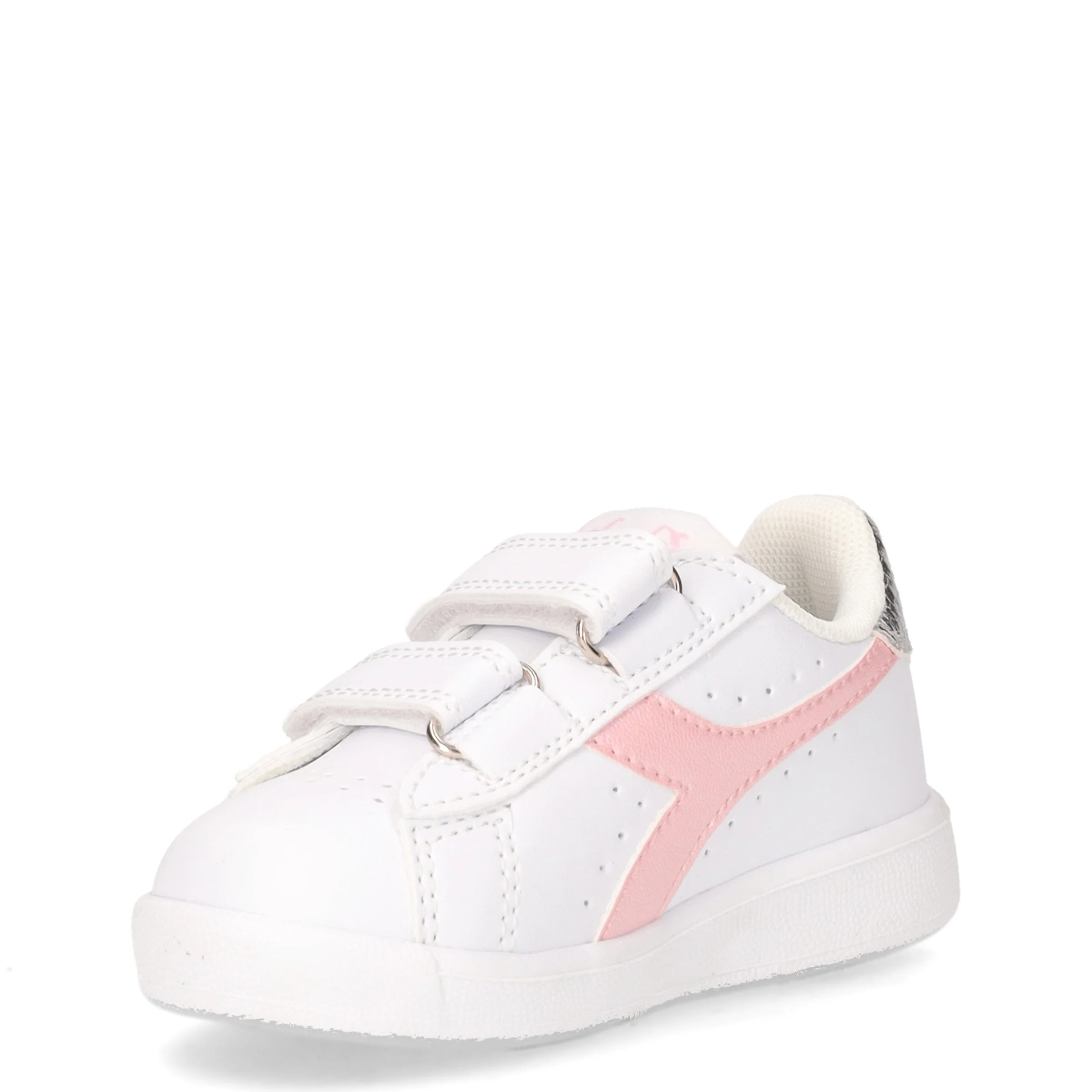 Game P Ballet sneaker bambina in ecopelle bianco rosa - Image 3