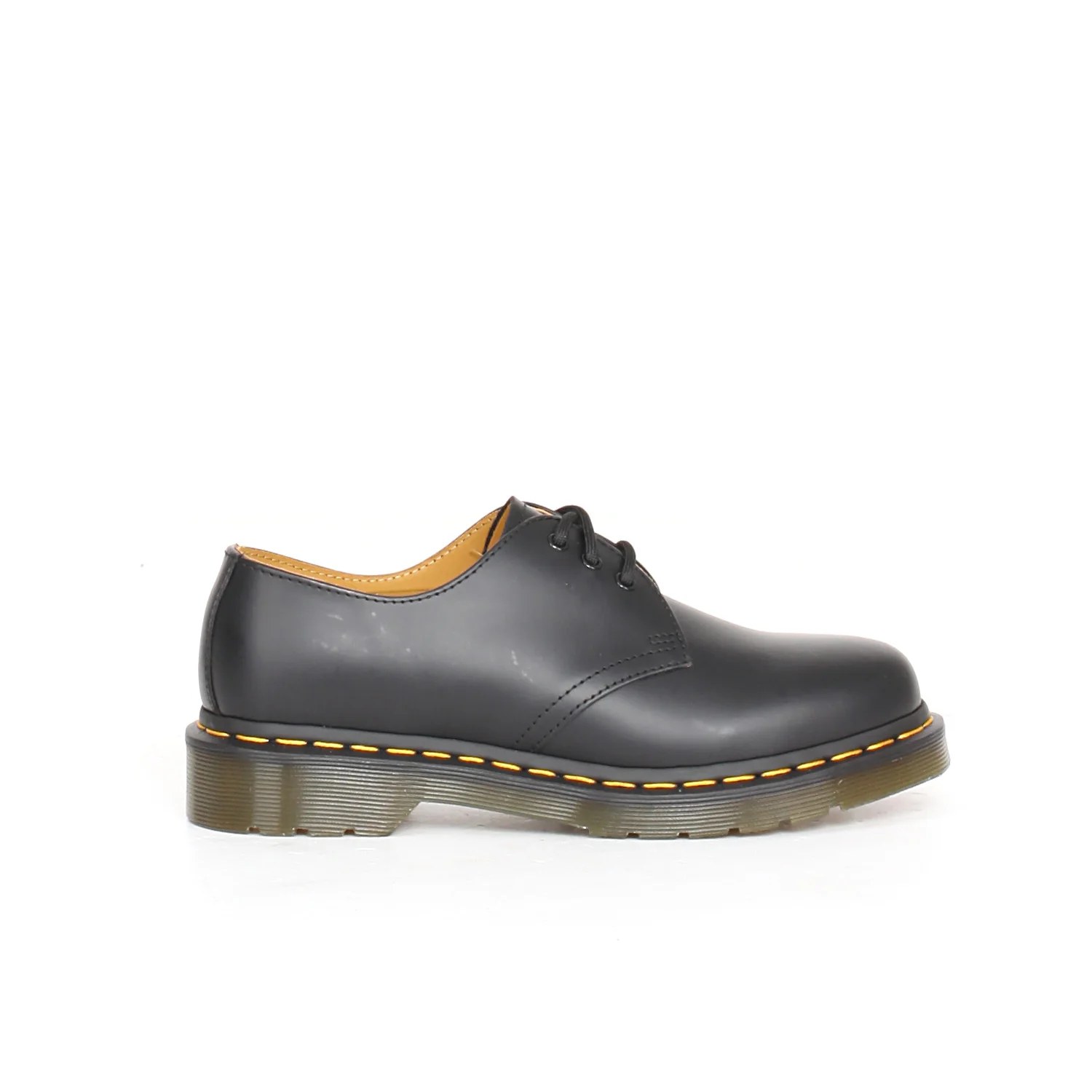 1461 stringata black smooth