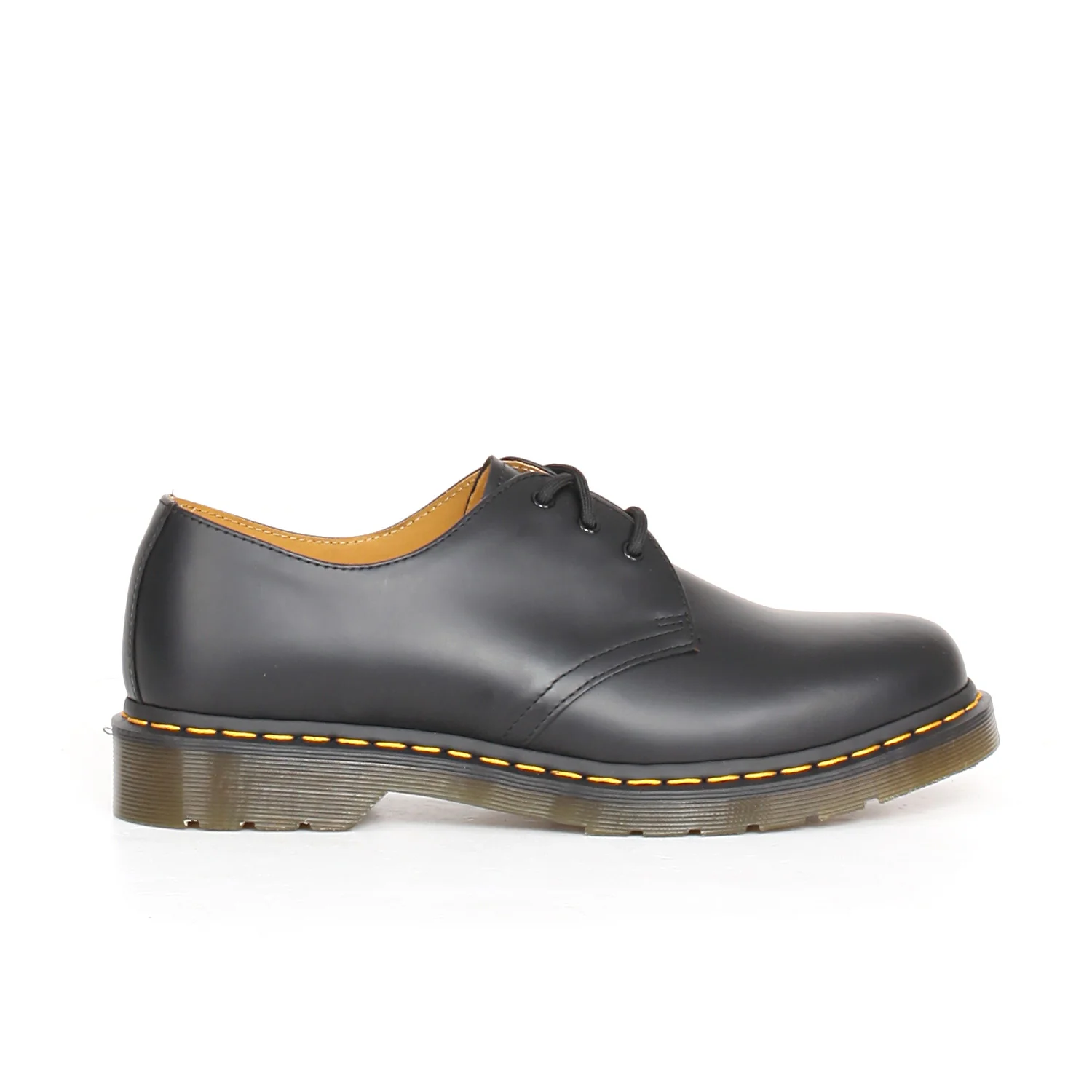 1461 stringata black smooth