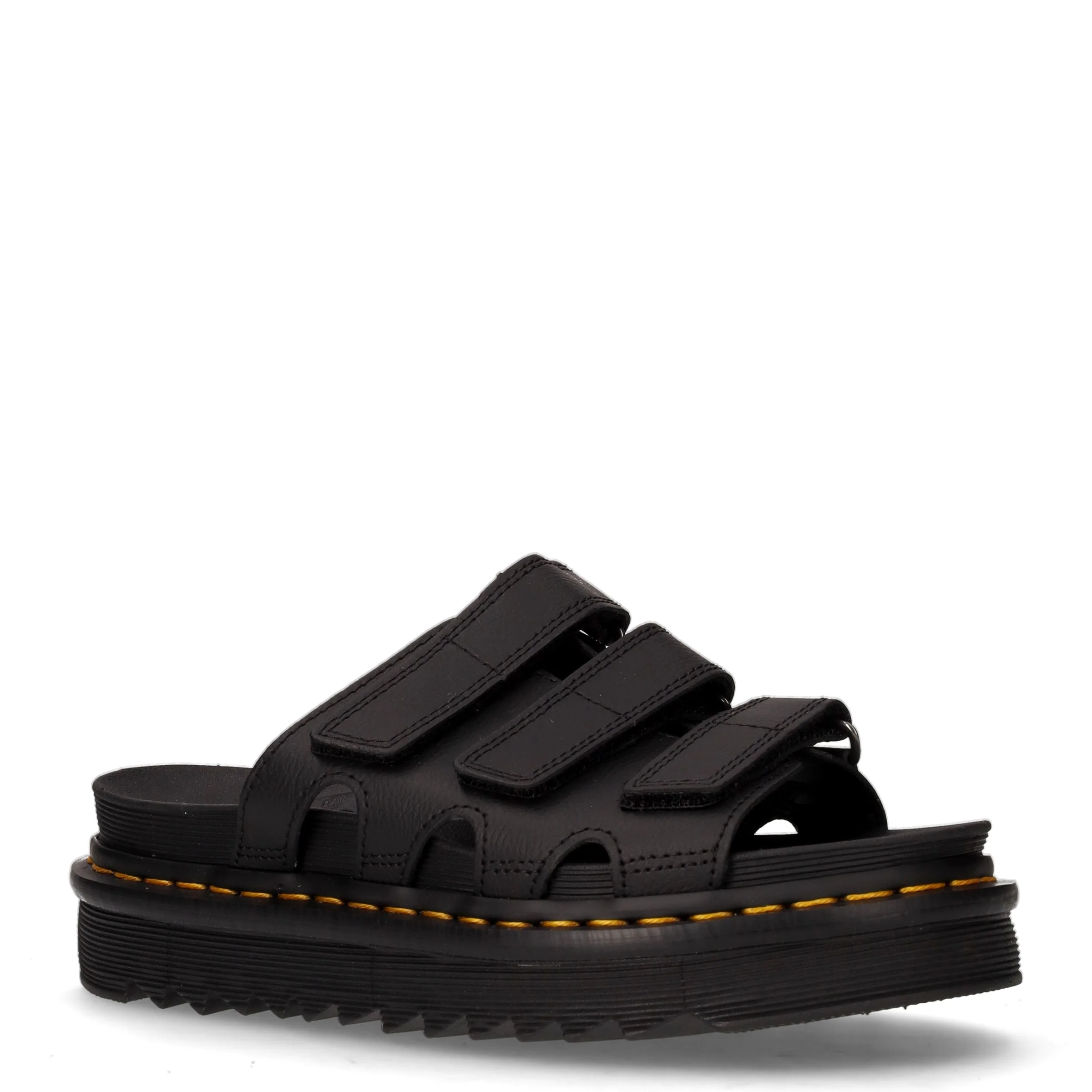 Raine Slide ciabatta in pelle con platform nero - Image 2