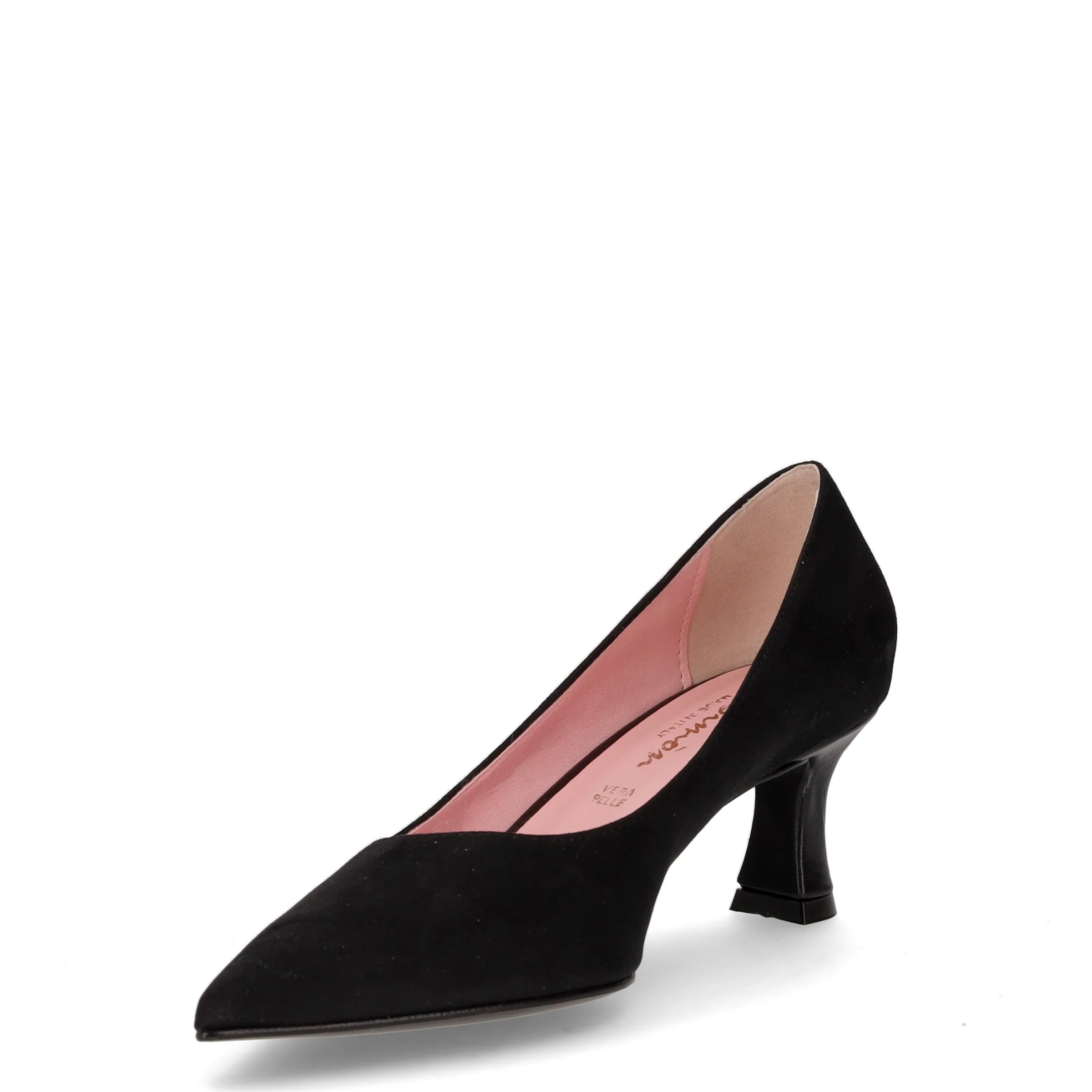 Décolleté a punta in ecopelle nero - Image 3
