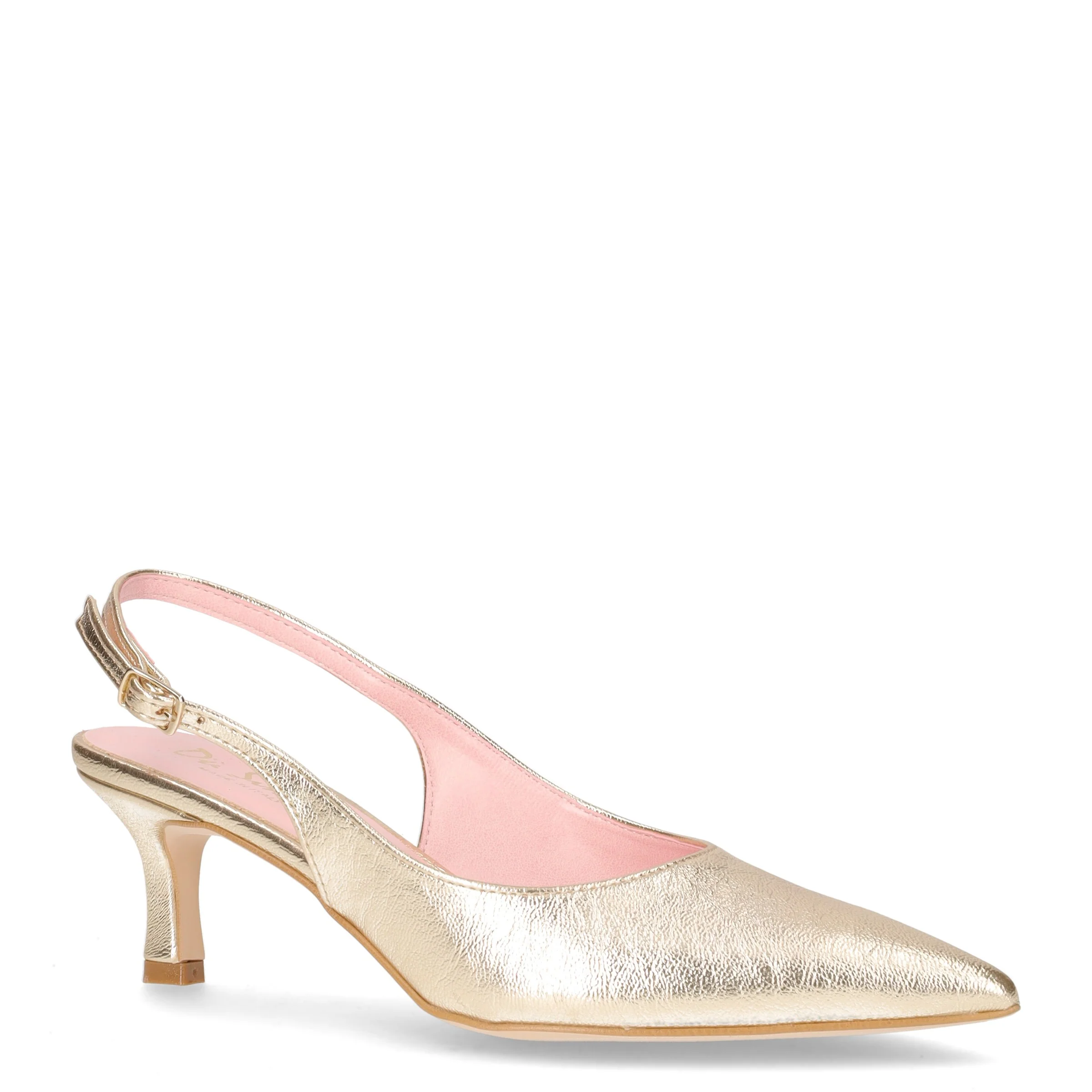 Décolleté slingback a punta in ecopelle platino - Image 2
