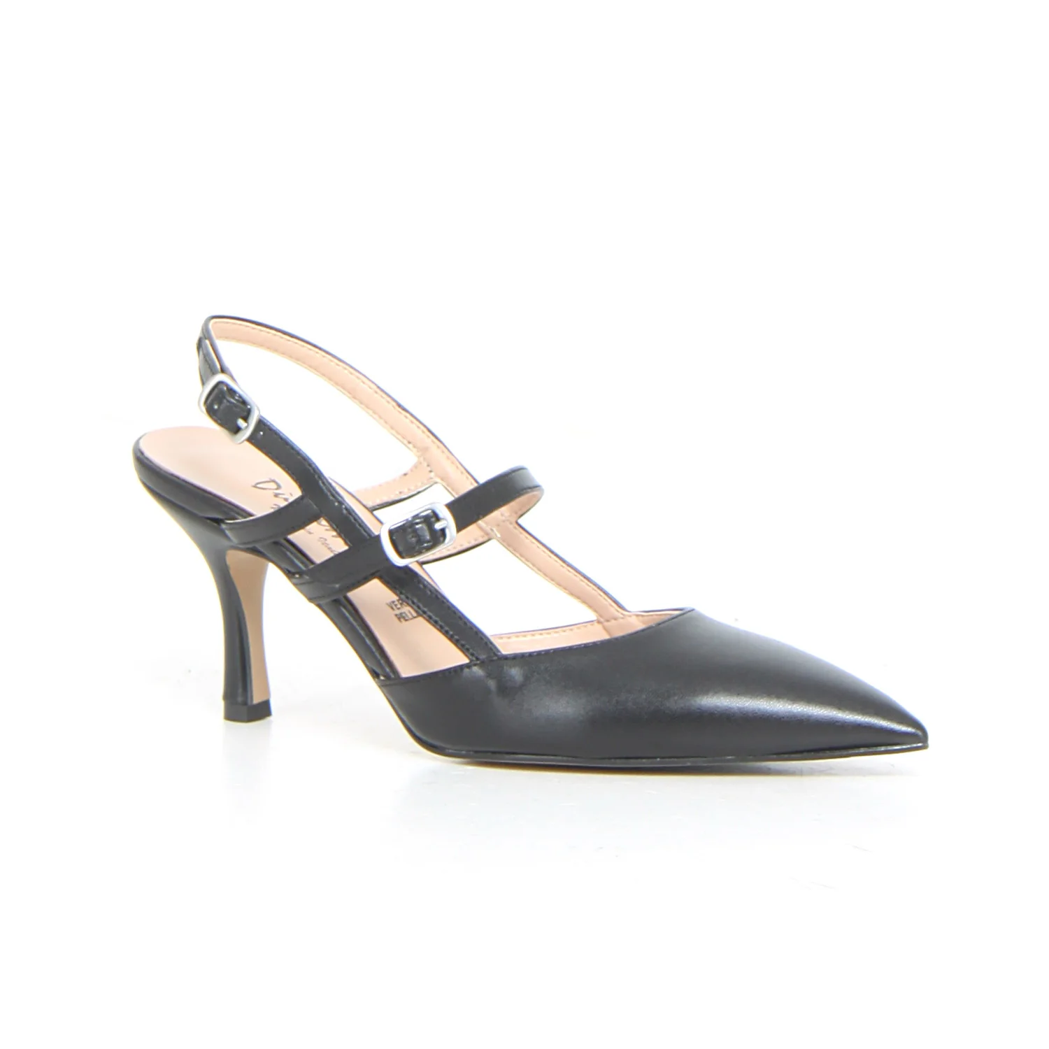 Décolleté slingback a punta nero - Image 2