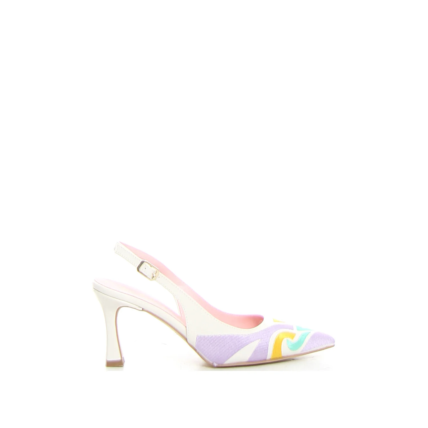Décolleté slingback a punta panna