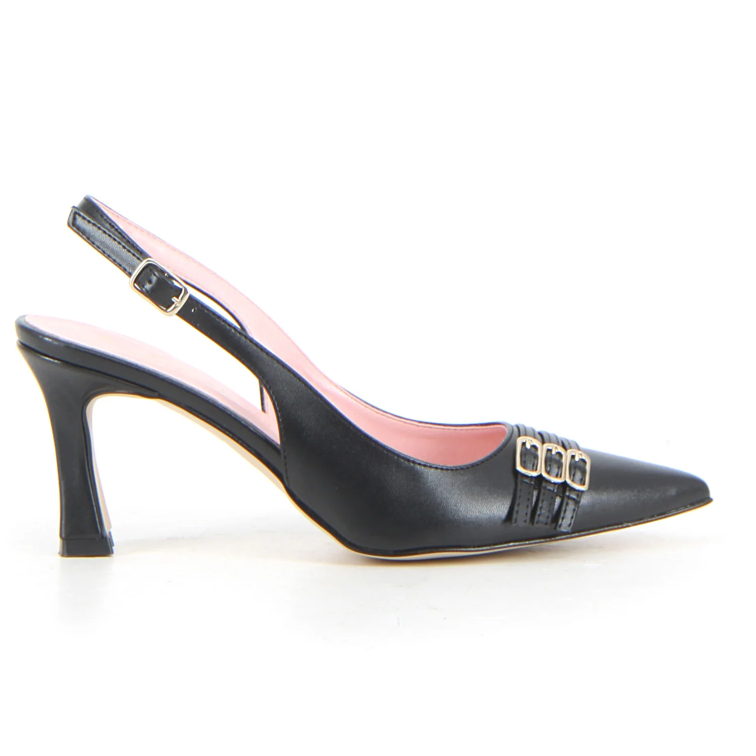 Décolleté slingback nero