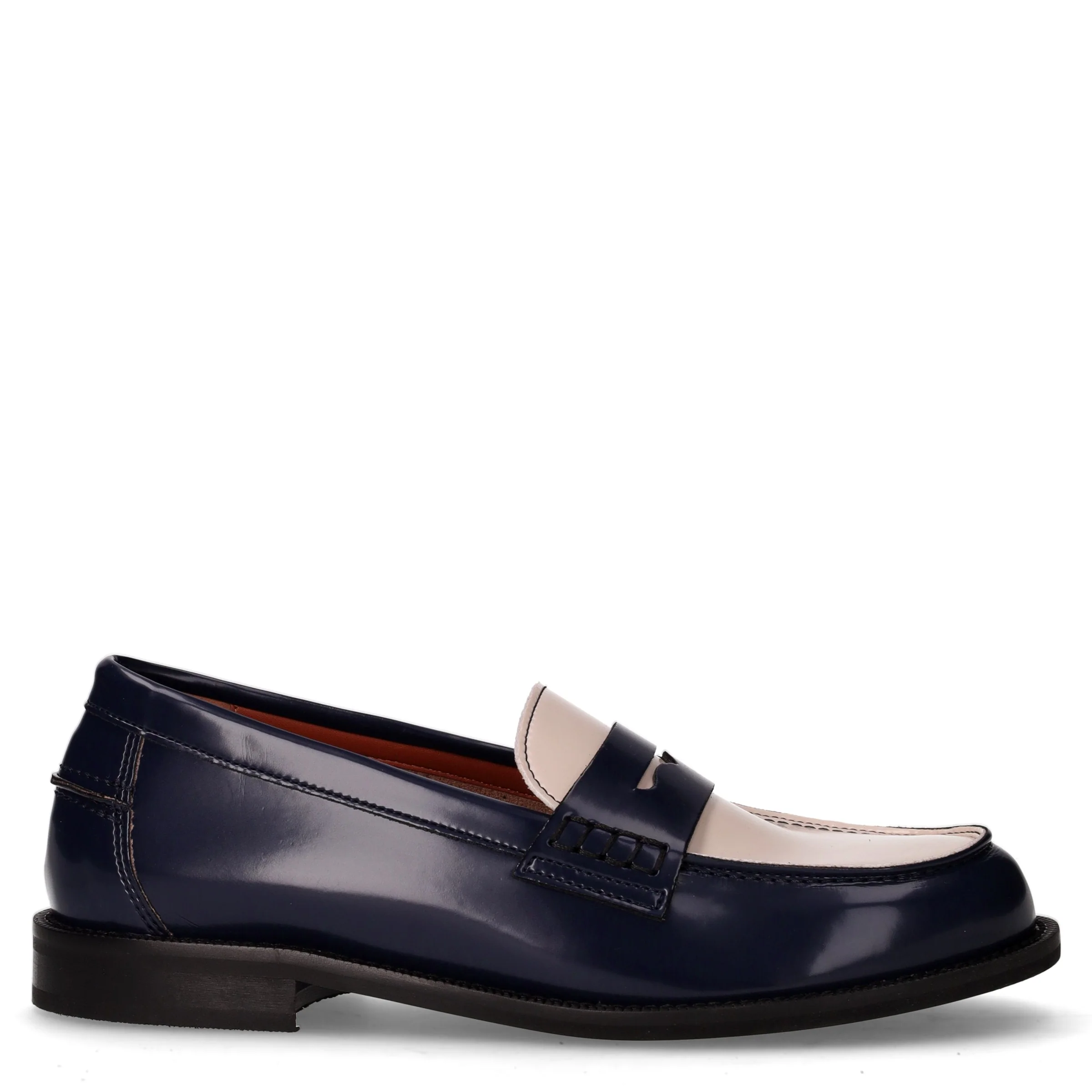 Mocassino in ecopelle blu