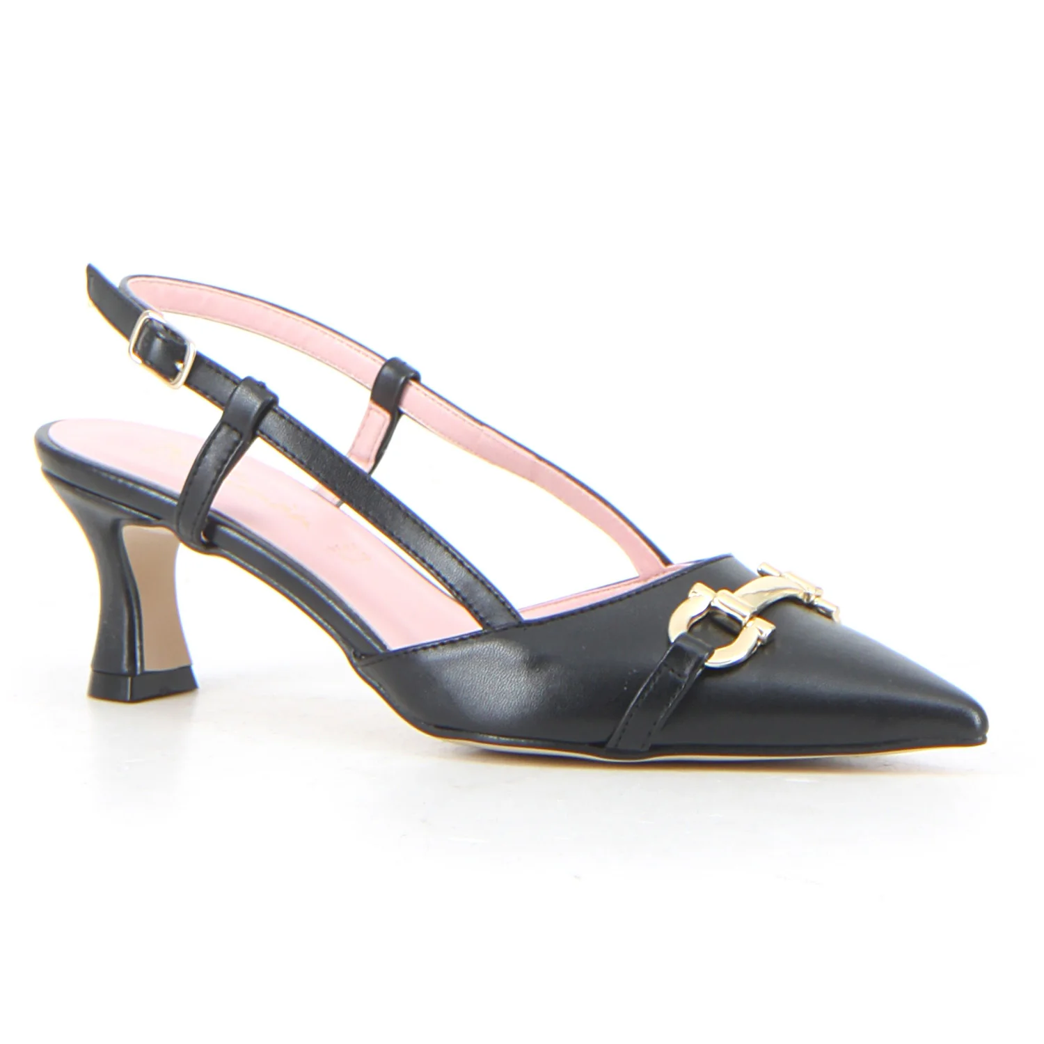 Slingback con staffa nero - Image 2