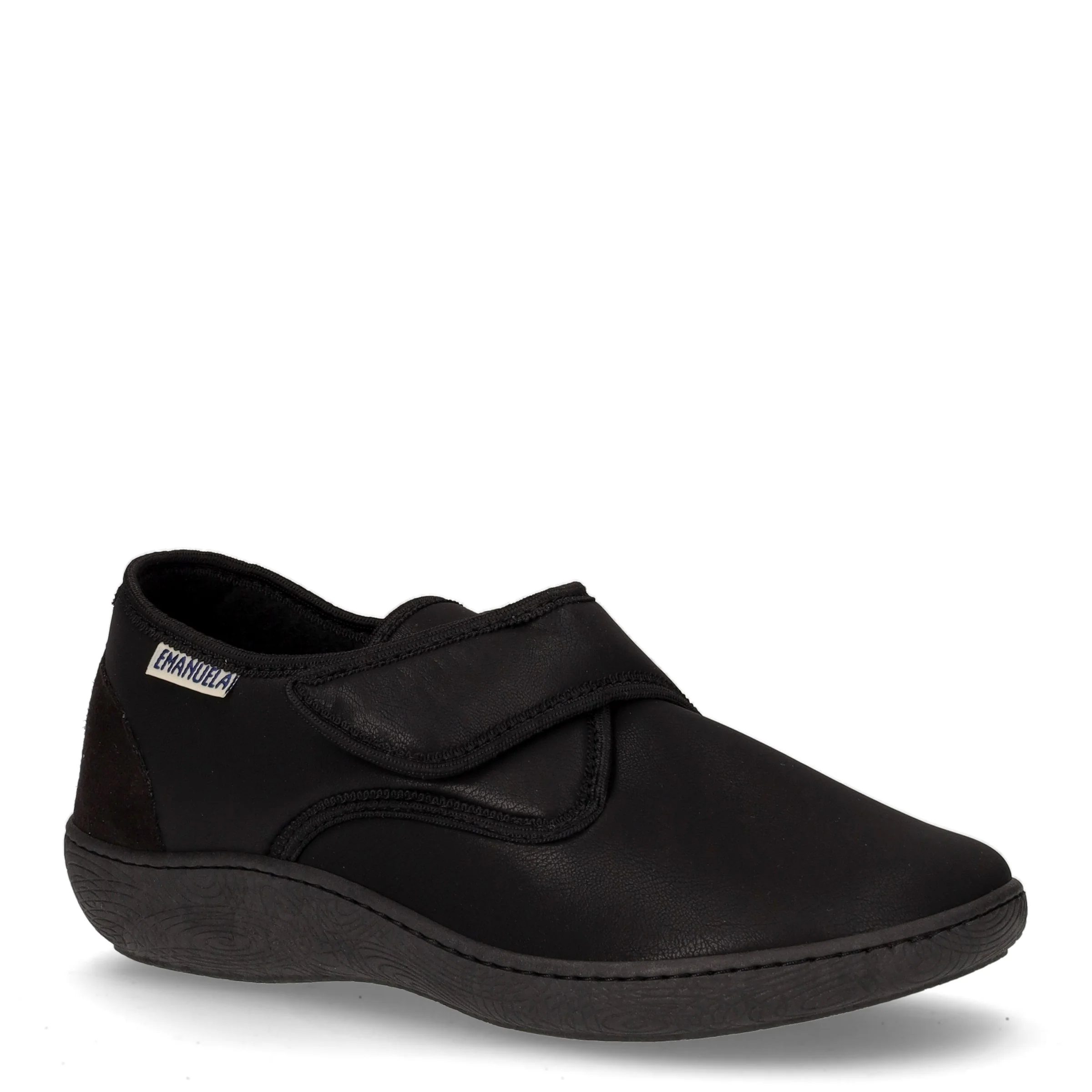 Pantofola con strappo in tessuto nero - Image 2