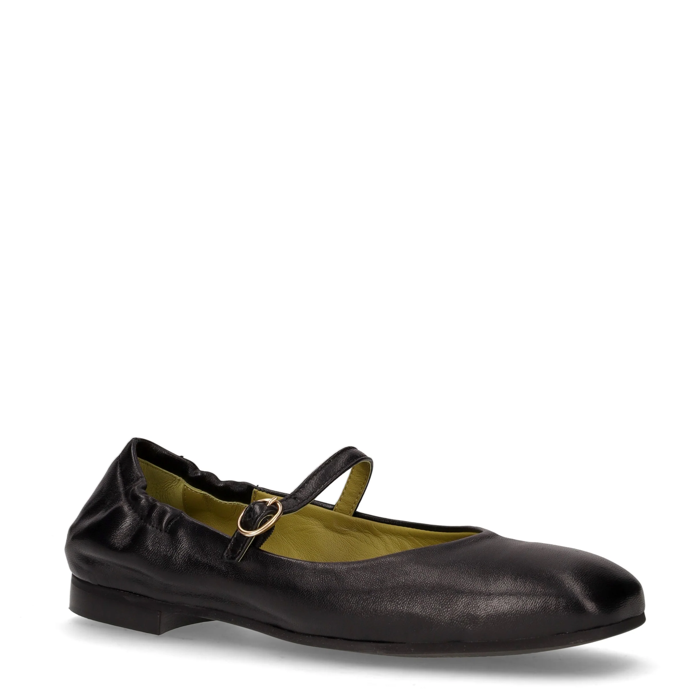 Ballerina in pelle con cinturino nero - Image 2