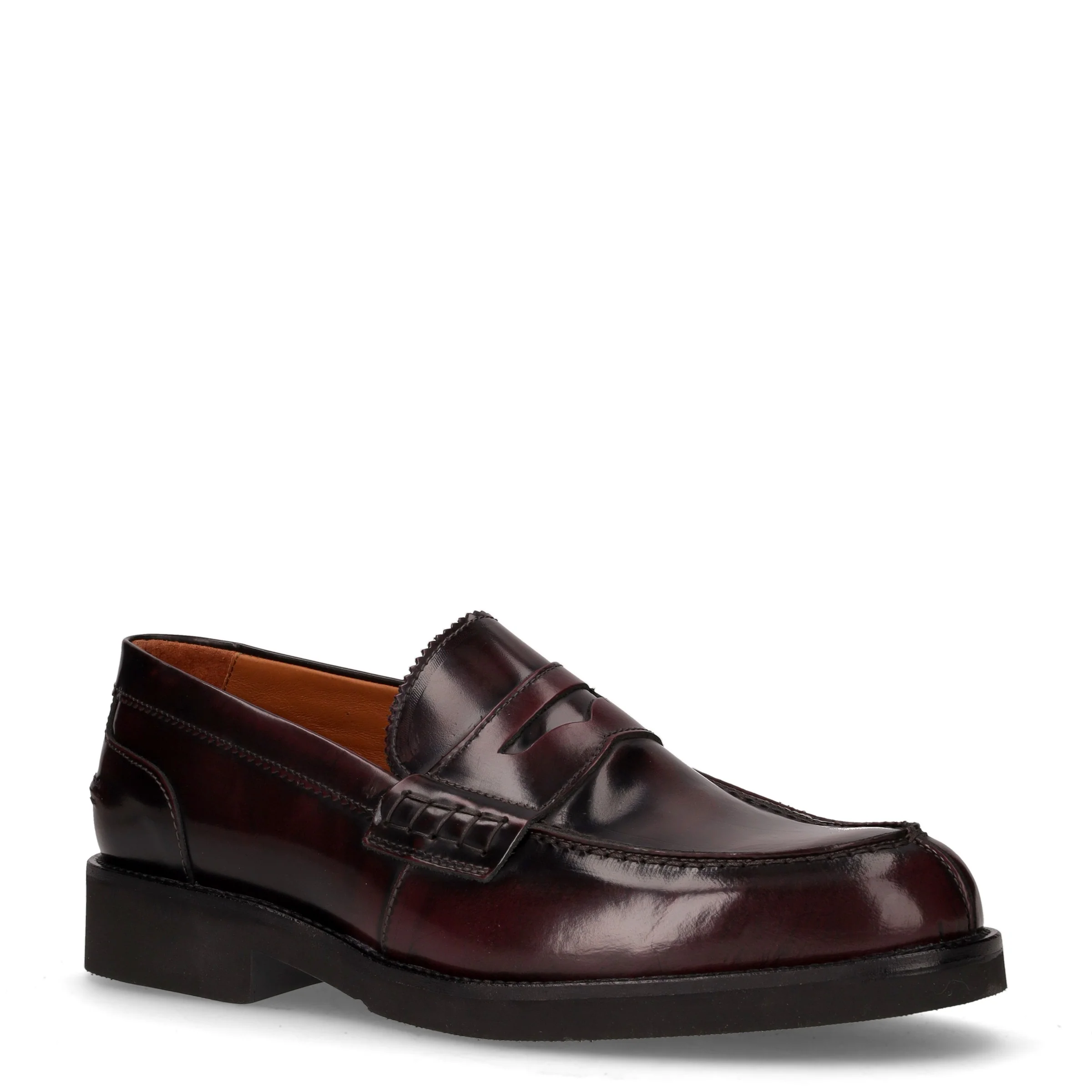 Mocassino in pelle bordeaux - Image 2