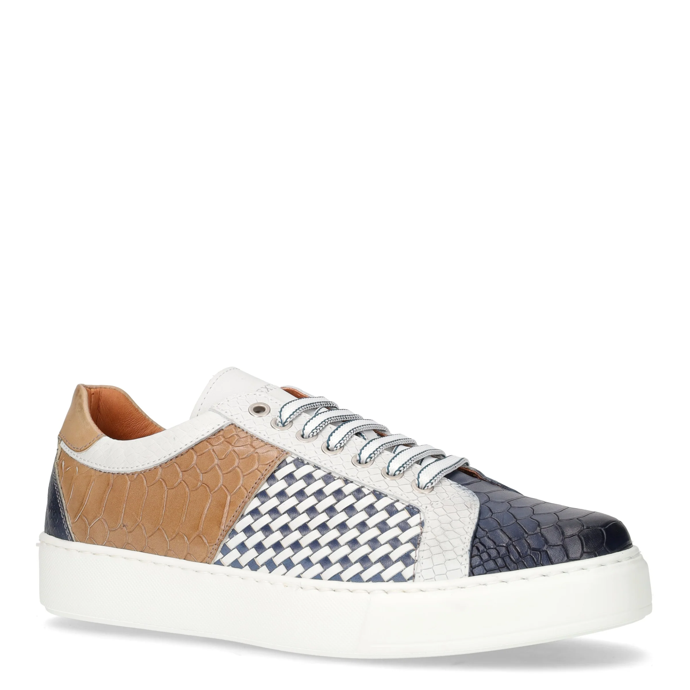 Sneaker in pelle bianco marino marrone - Image 2