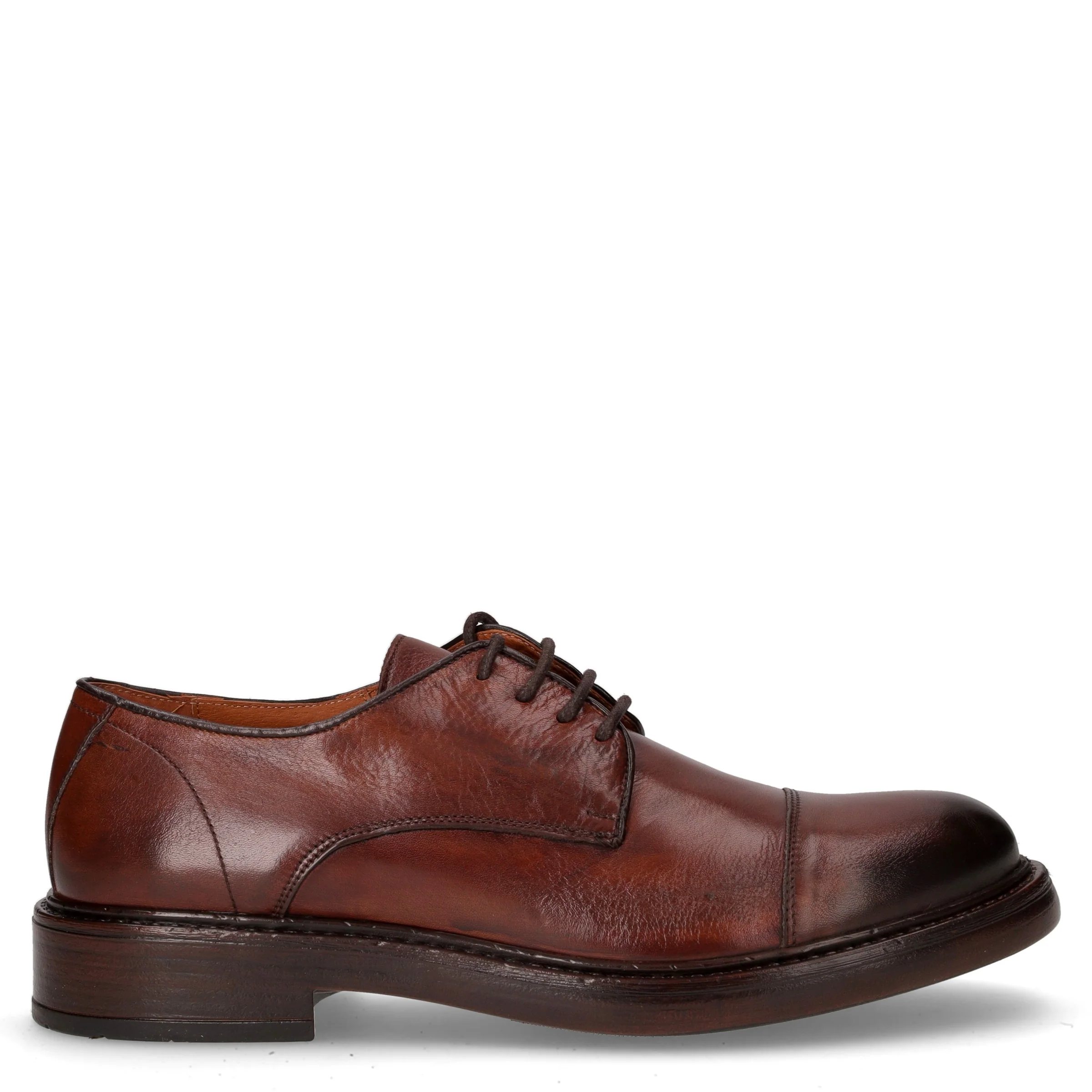 Stringata in pelle legno