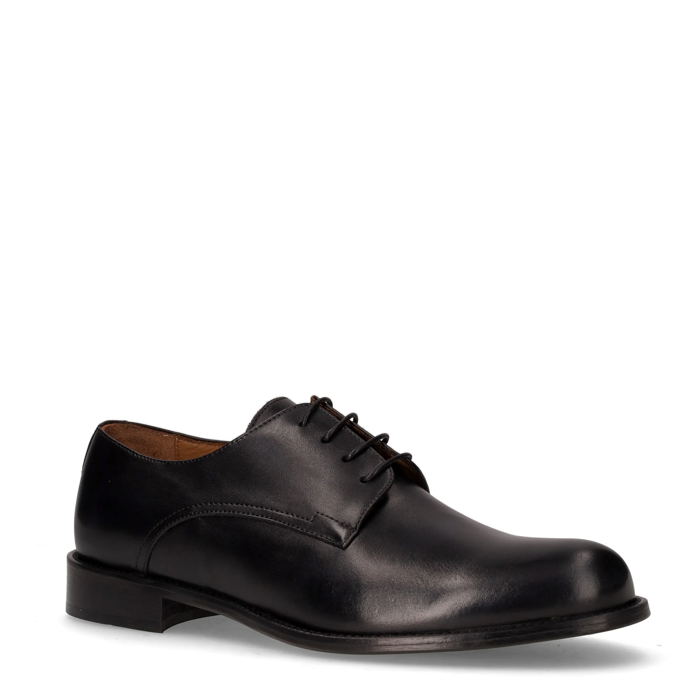 Stringata in pelle nero - Image 2