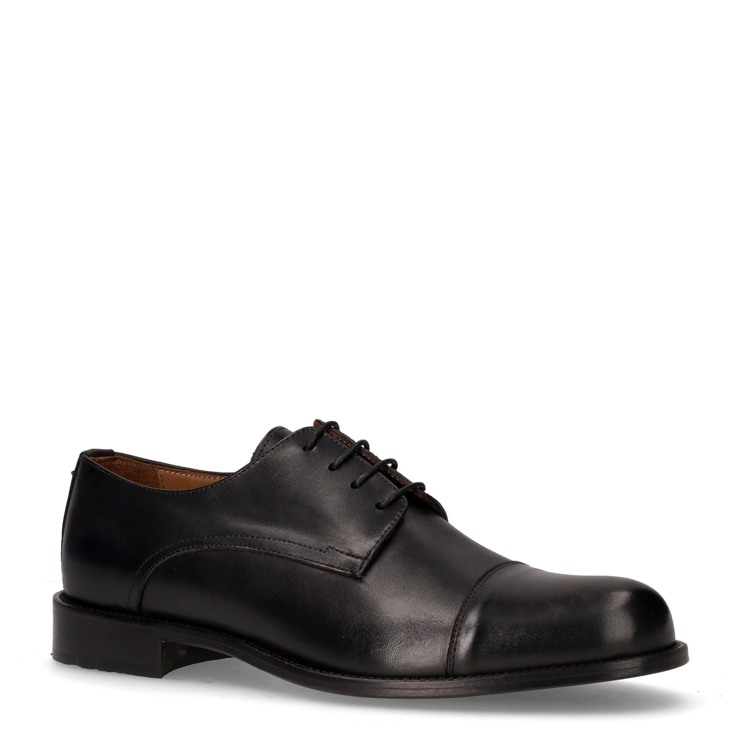Stringata in pelle nero - Image 2