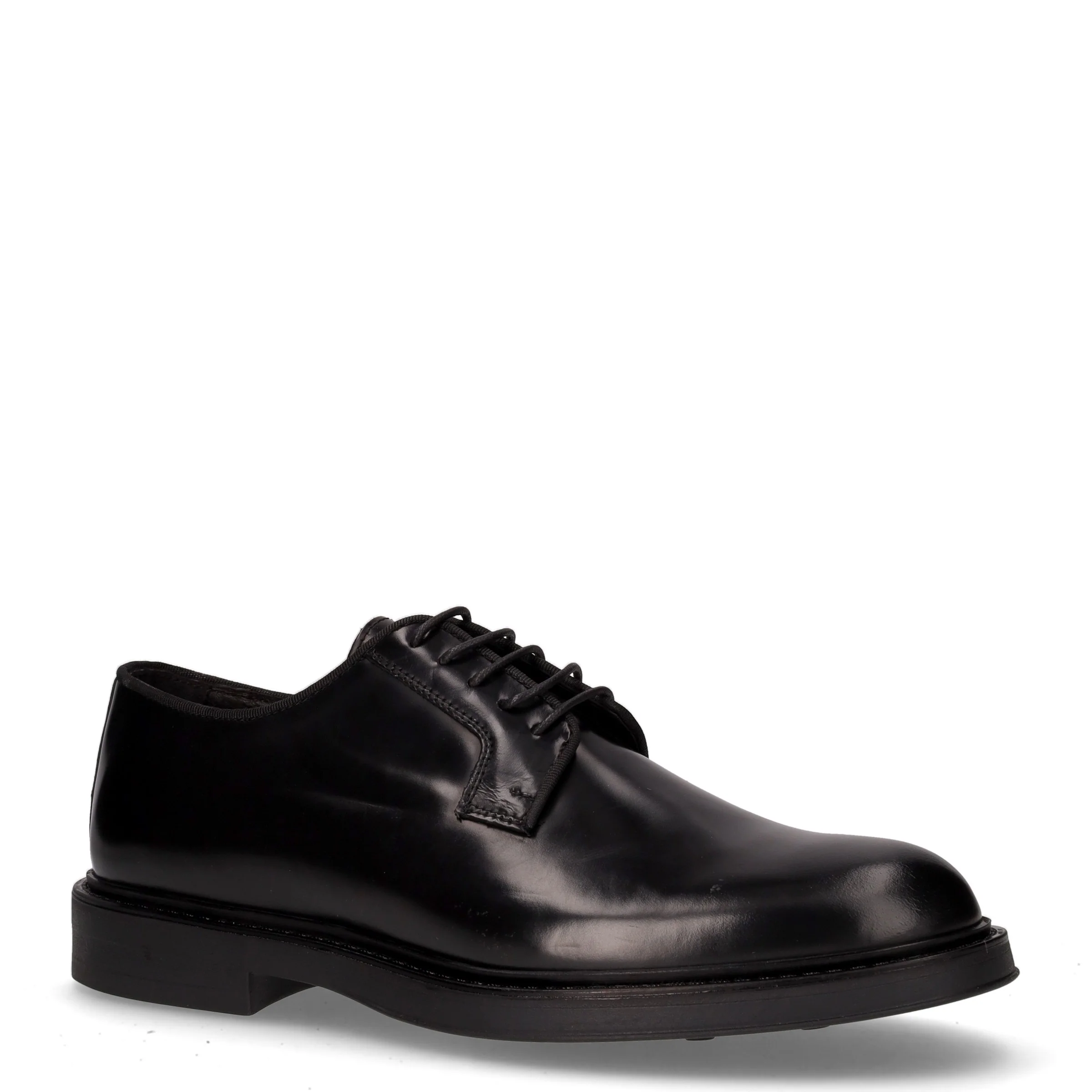 Stringata in pelle nero - Image 2