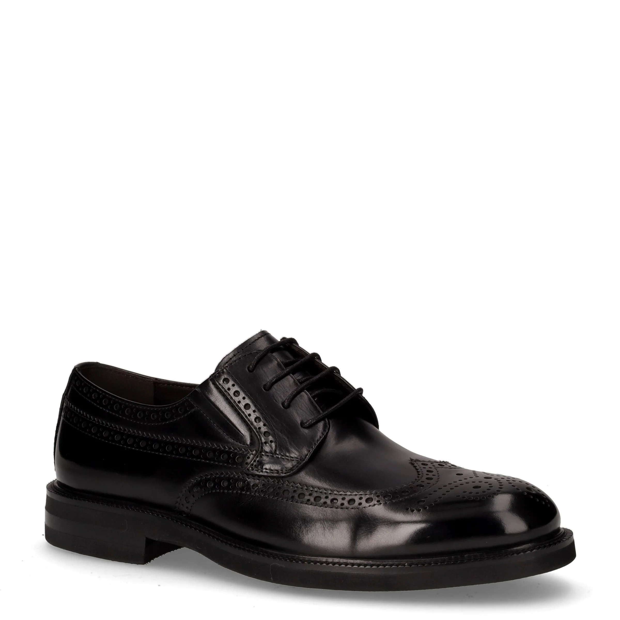 Stringata in pelle nero - Image 2