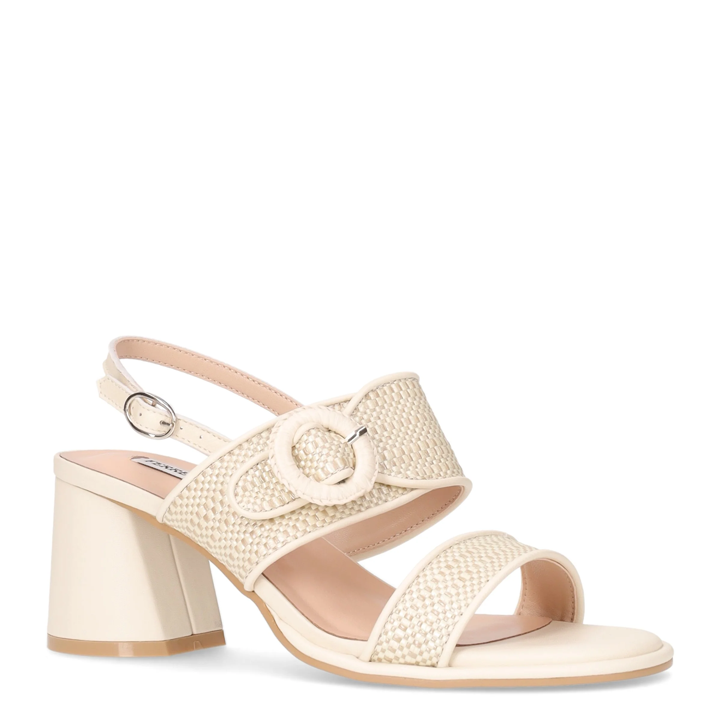Sandalo con tacco beige panna - Image 2