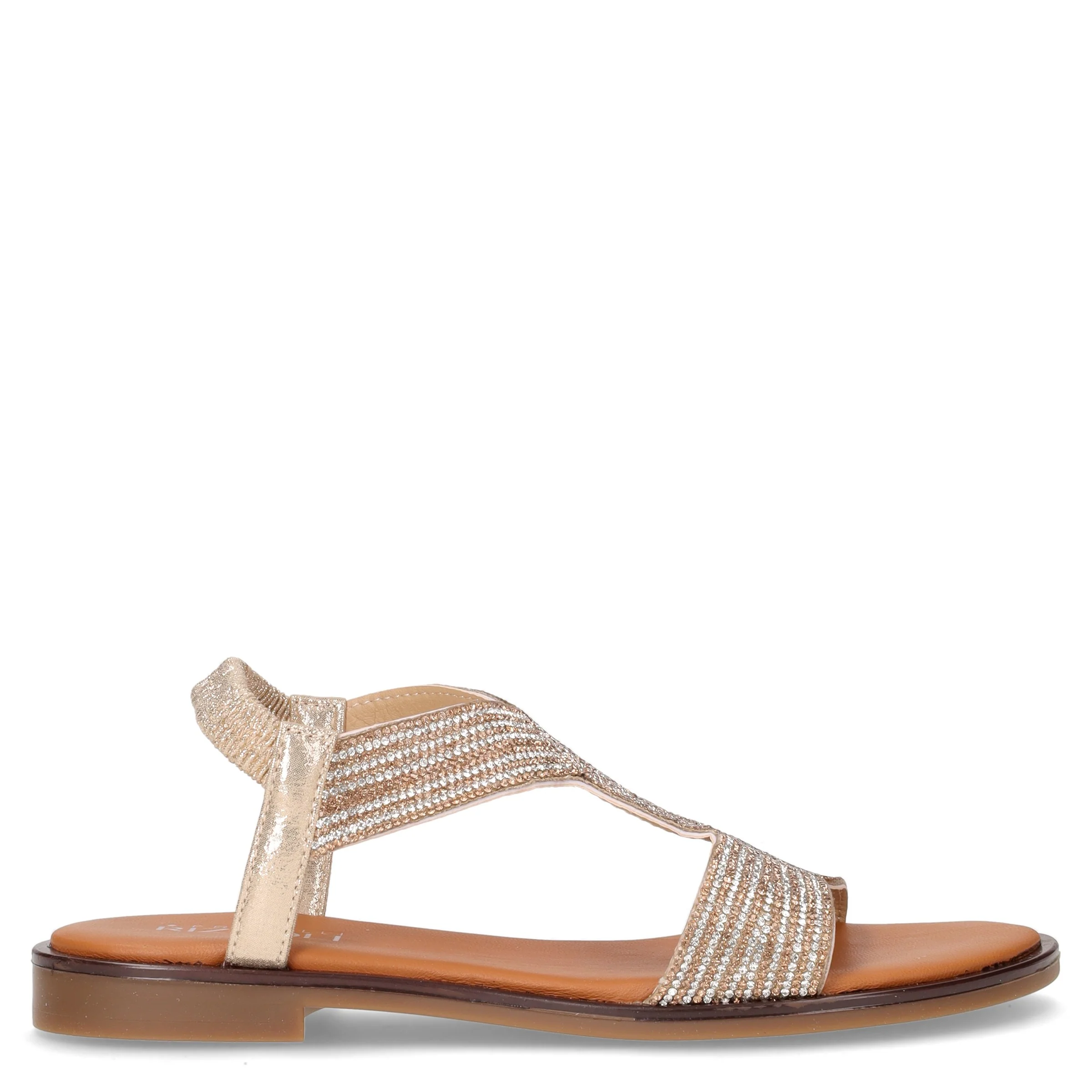 Sandalo con strass multi
