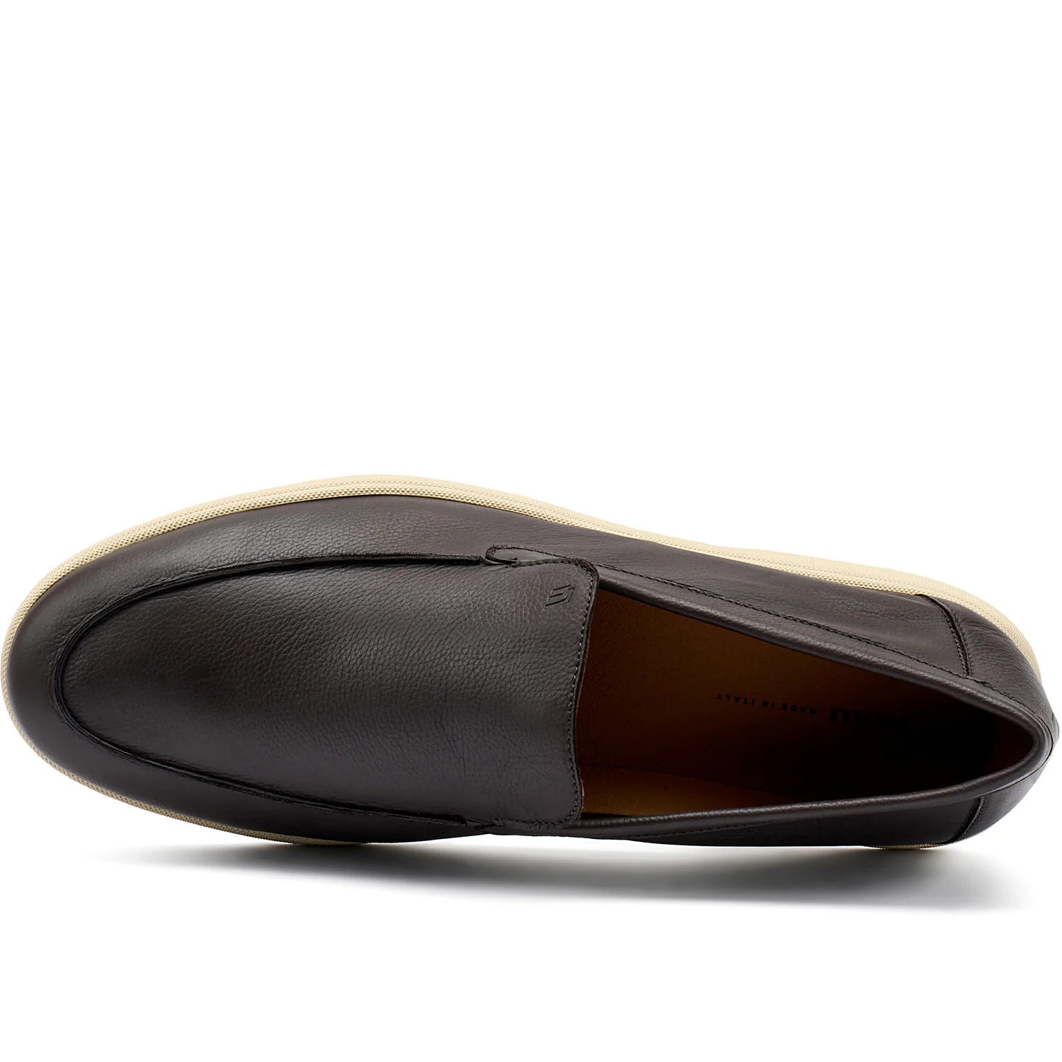 Mocassino casual in pelle ebano - Image 3