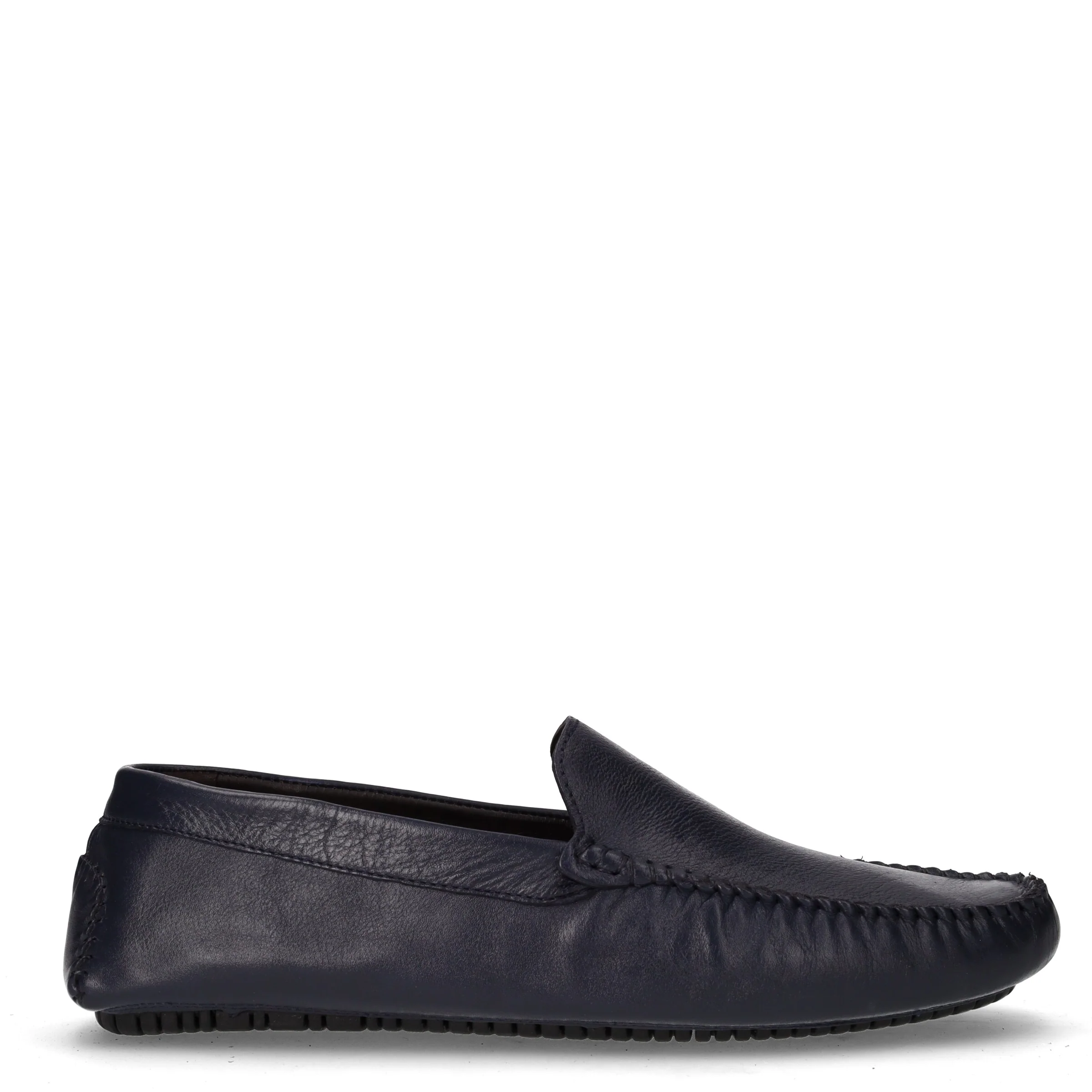 Mocassino in pelle blu