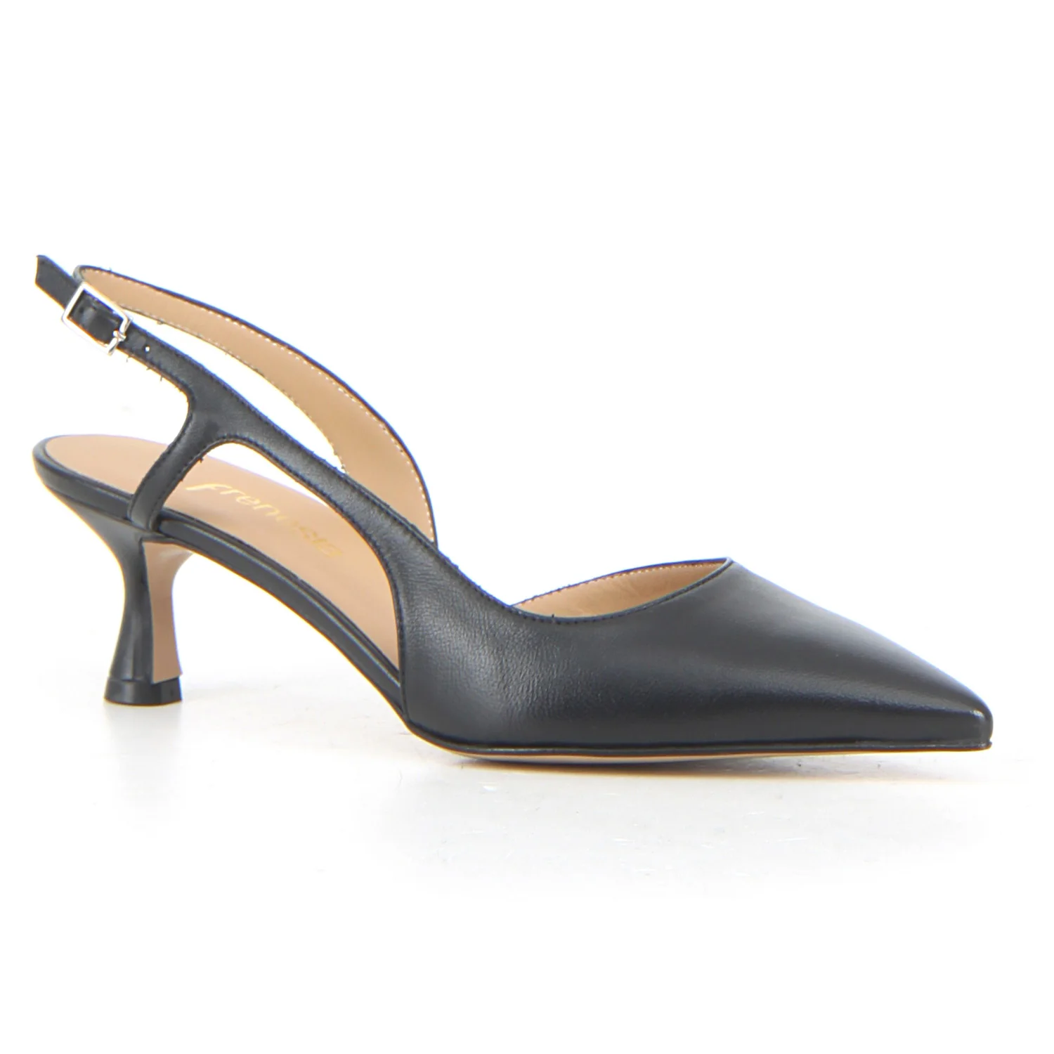 Décolleté slingback a punta nero nappa - Image 2