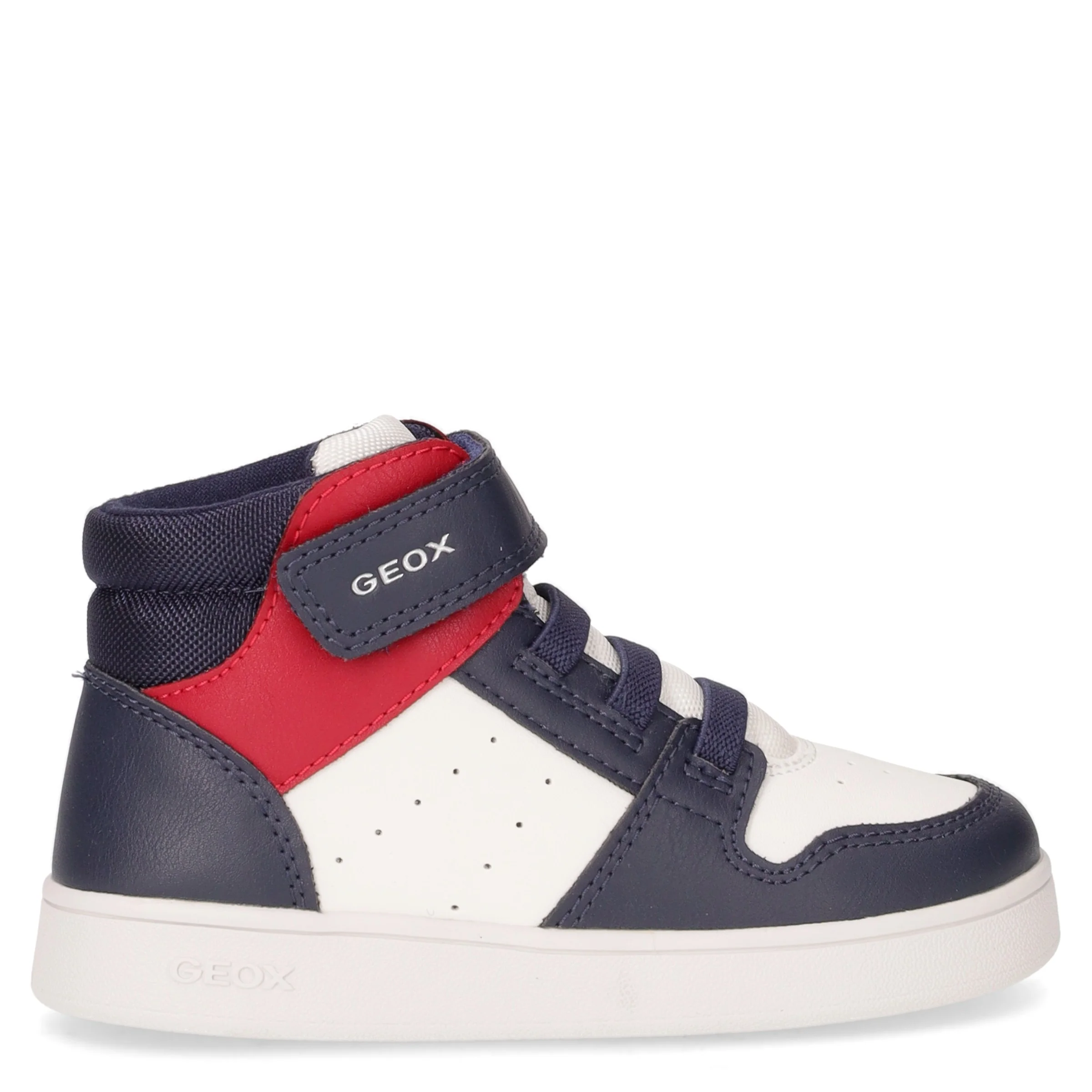 Eclyper mid sneaker da bambino in ecopelle bianco blu