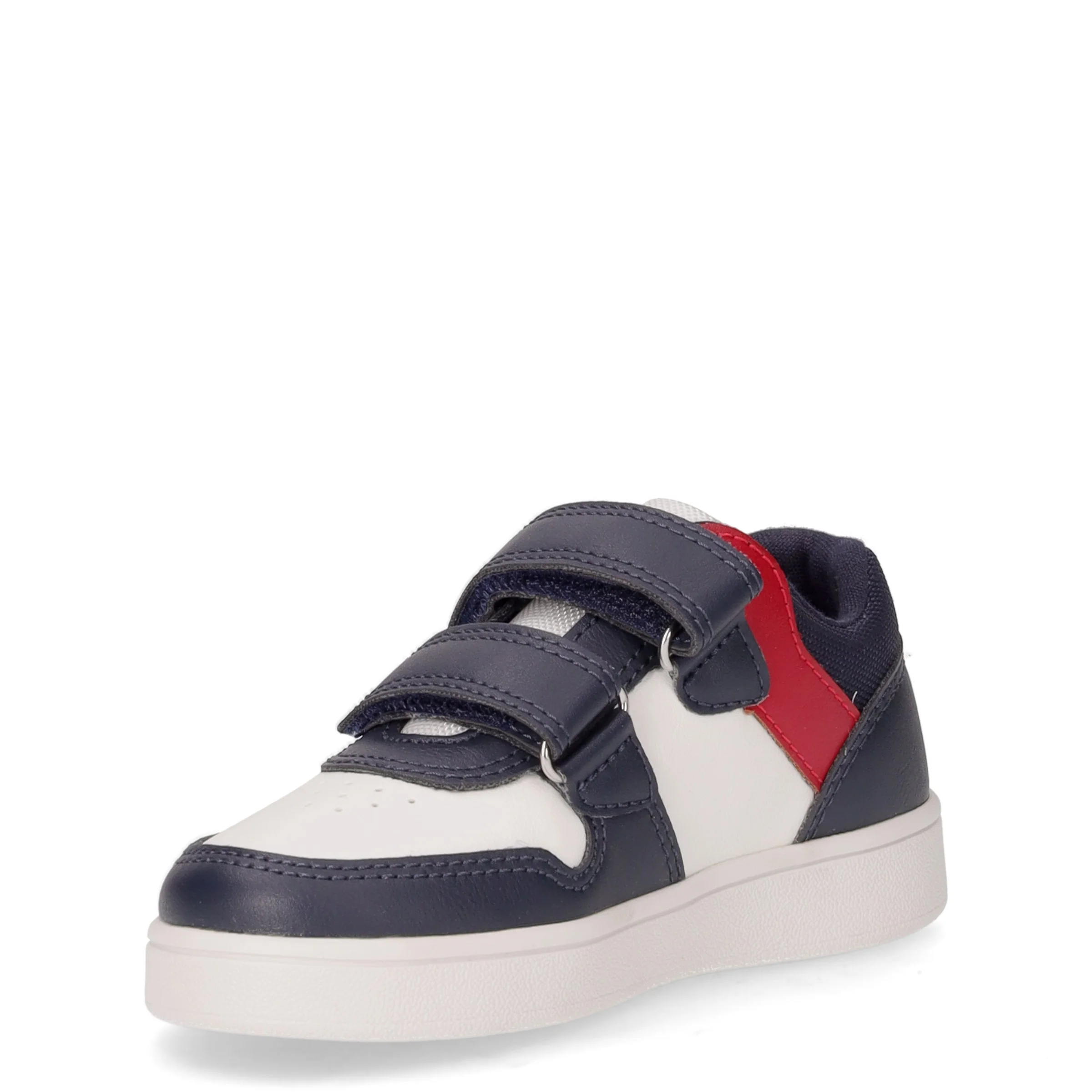Eclyper sneaker bambino in ecopelle e tessuto navy bianco - Image 3