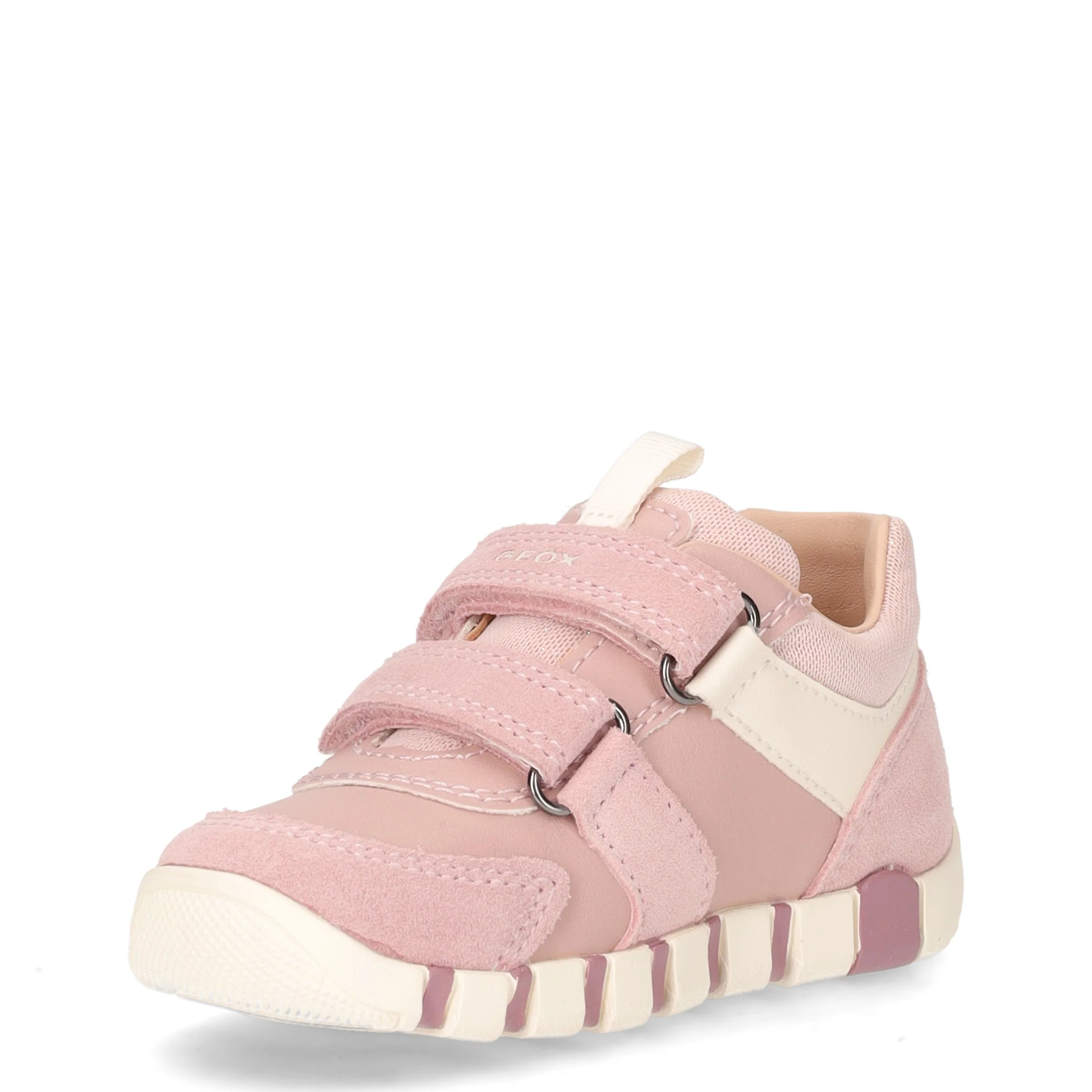 Iupidoo sneaker bambina in pelle rosa antico avorio - Image 3