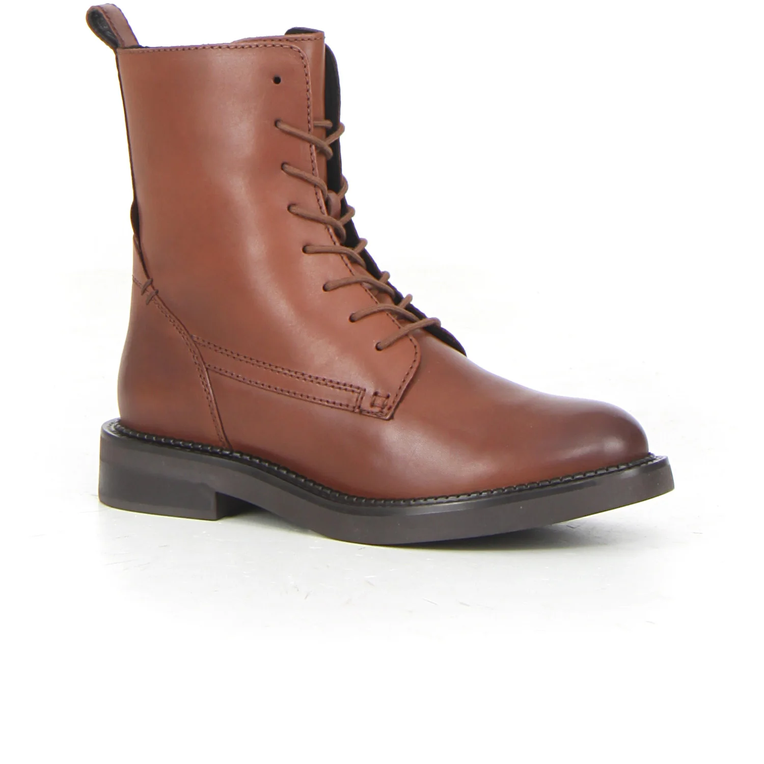 Serilda stivaletto stringato con zip light brown - Image 2