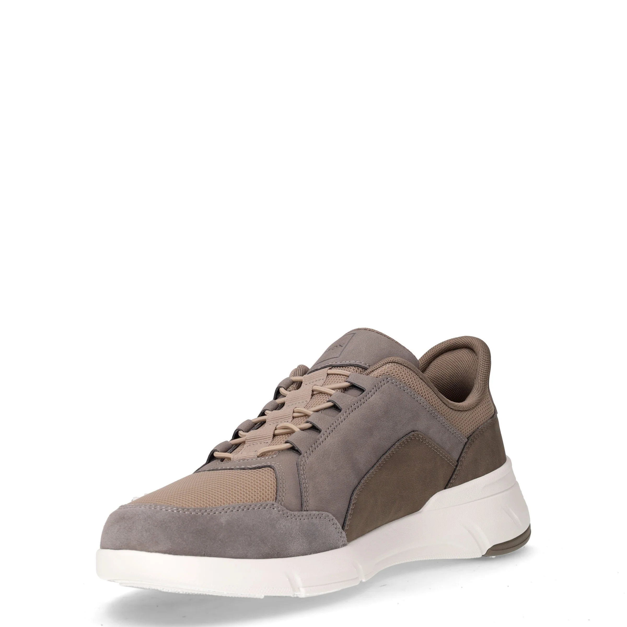 Vittour Plus sneaker in ecopelle e tessuto grigio scuro - Image 3