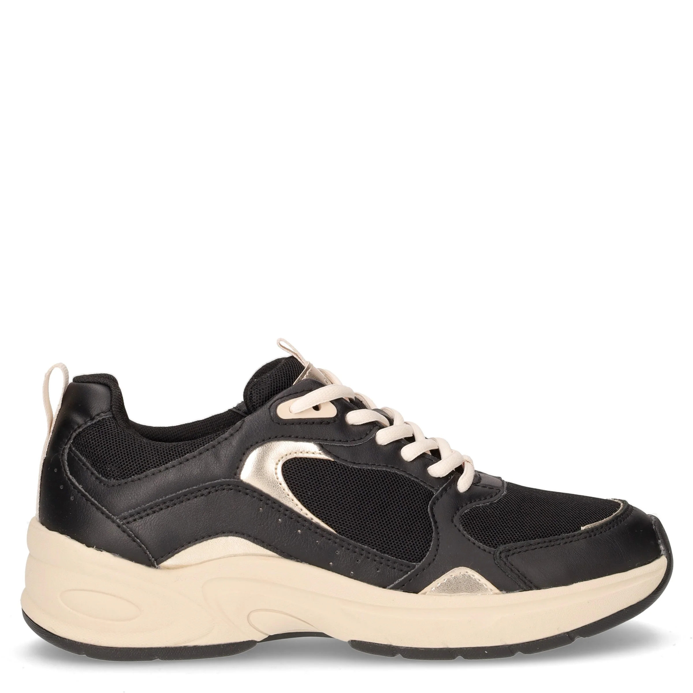 Zarvia sneaker in ecopelle e tessuto nero