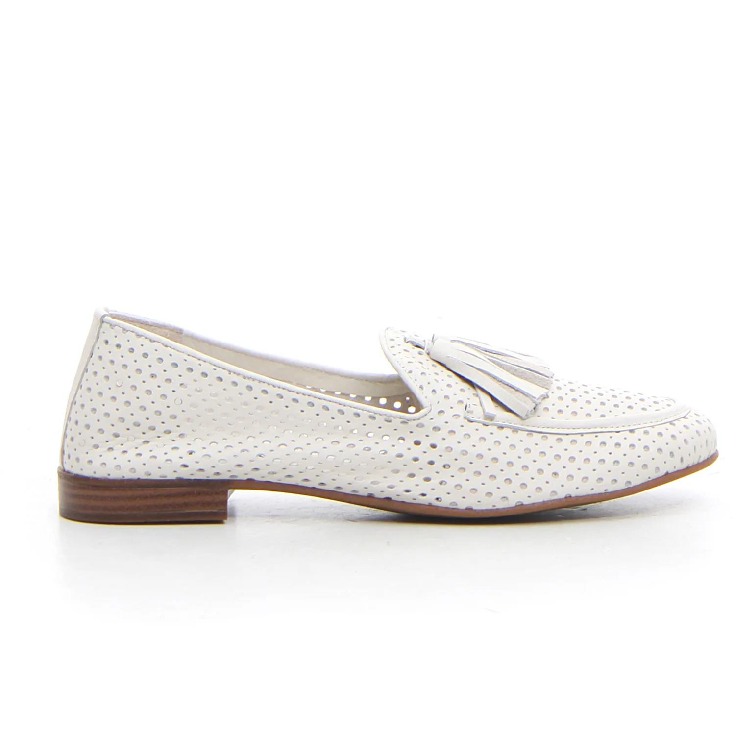 Mocassino con nappine marshmellow