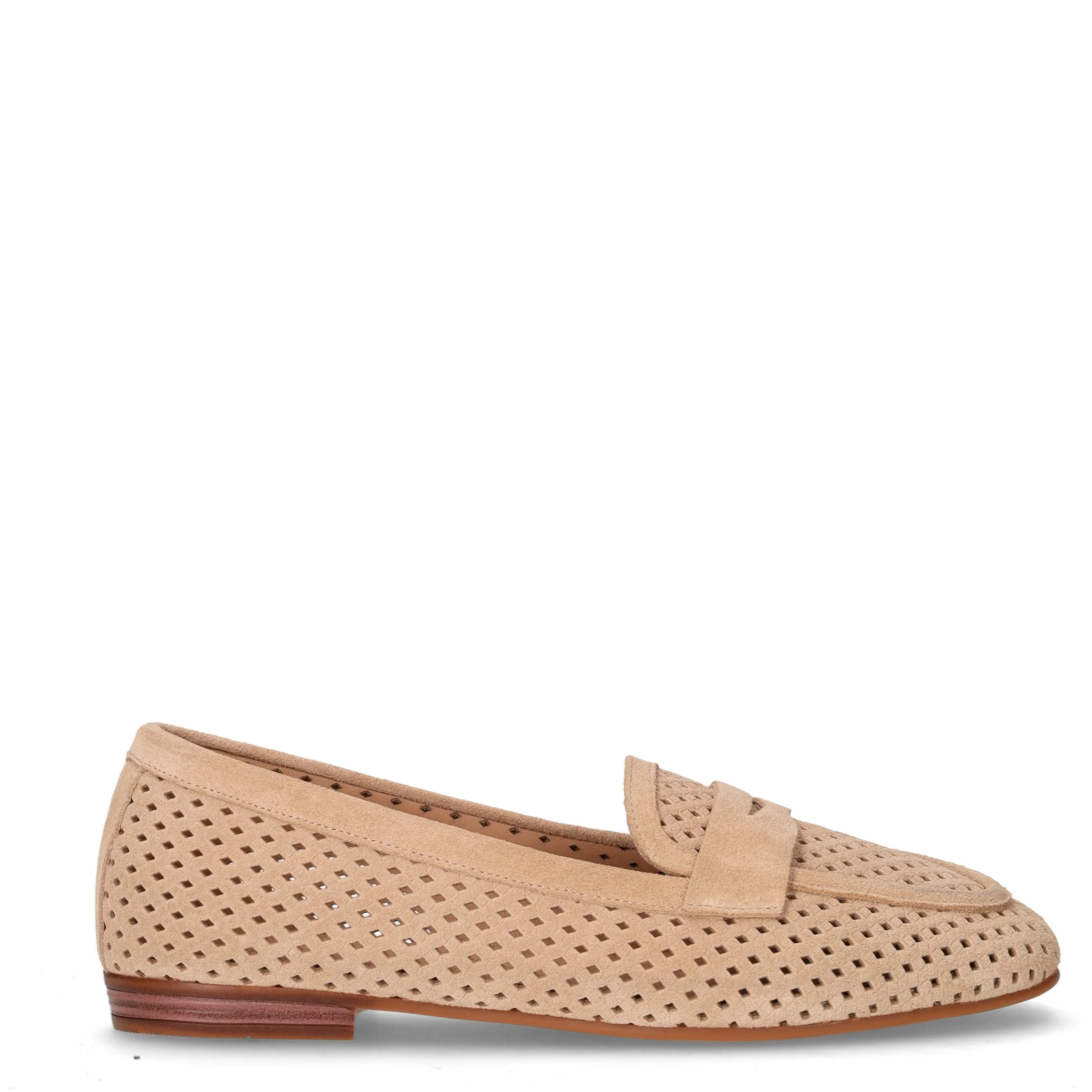 Mocassino in pelle beige