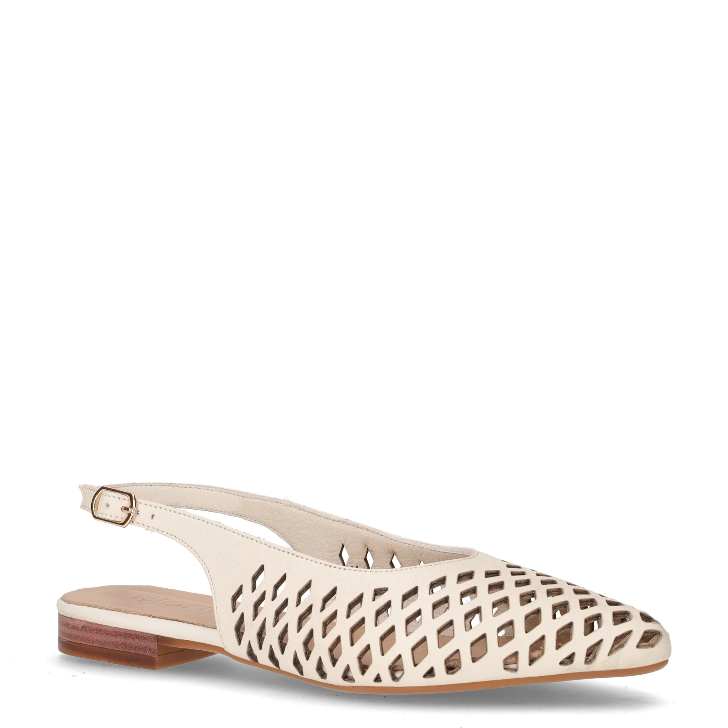 Slingback bassa in pelle bianco marshmelow - Image 2