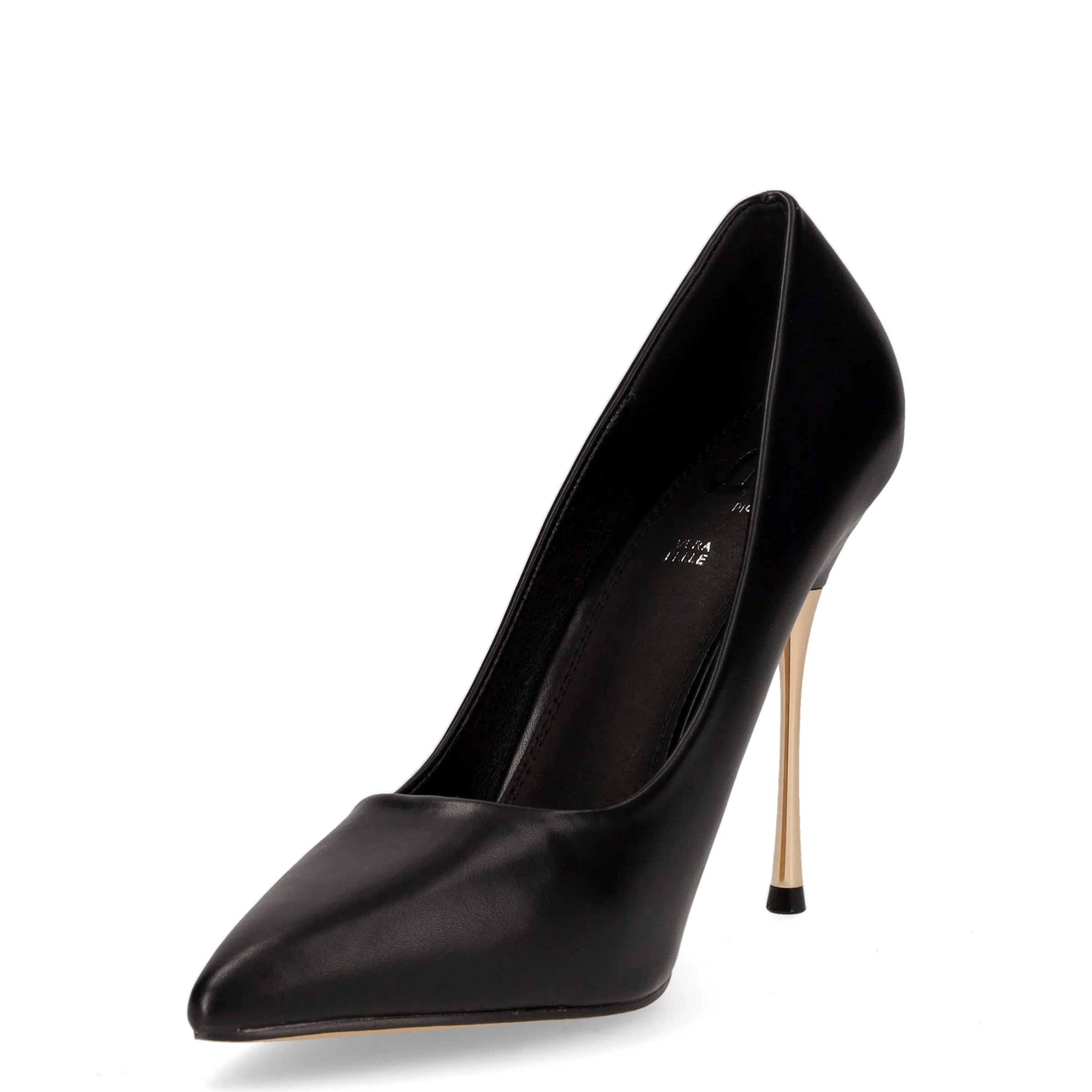 Décolleté a punta in ecopelle nero - Image 3